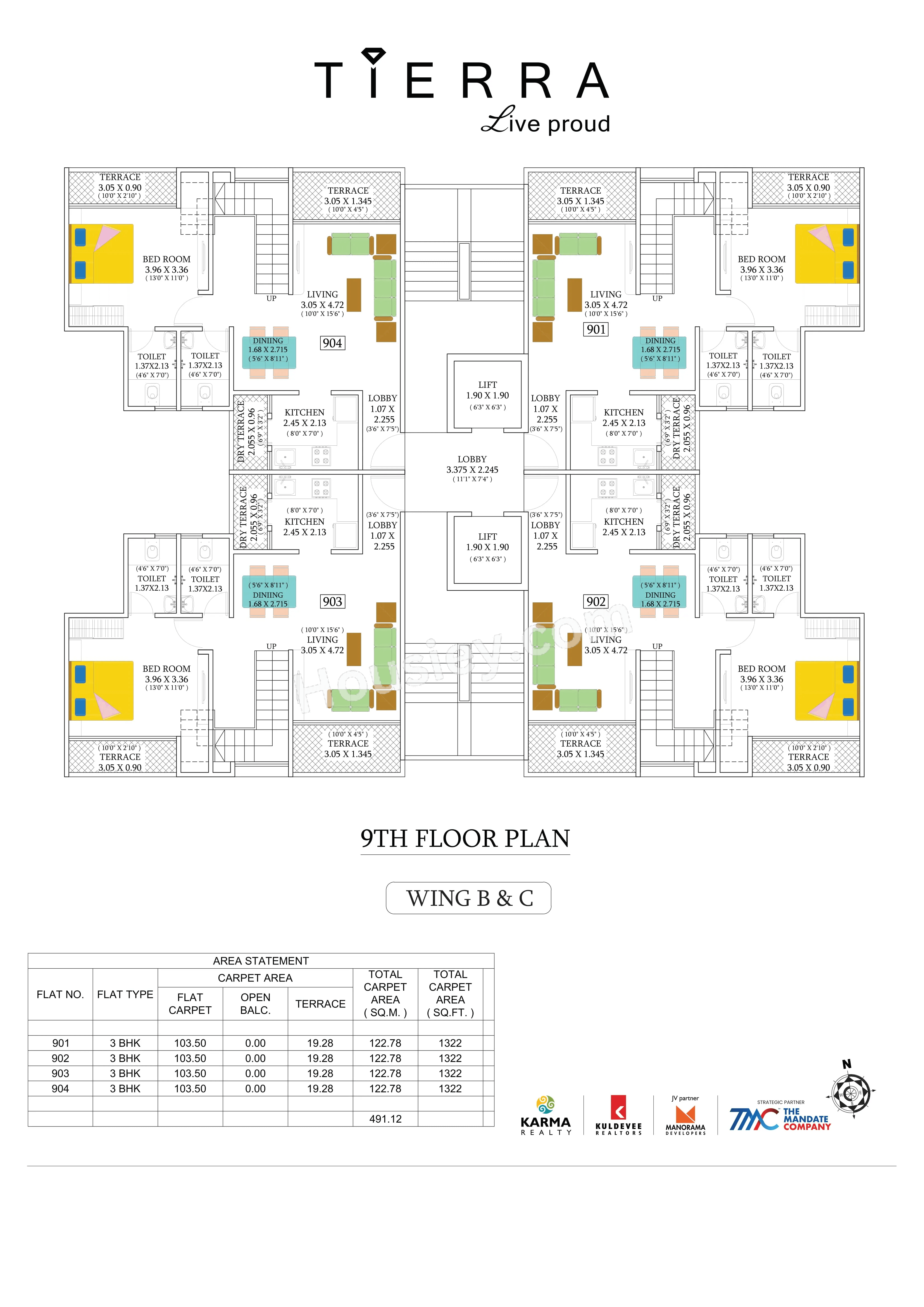 Karma Tierra Floor plan 1