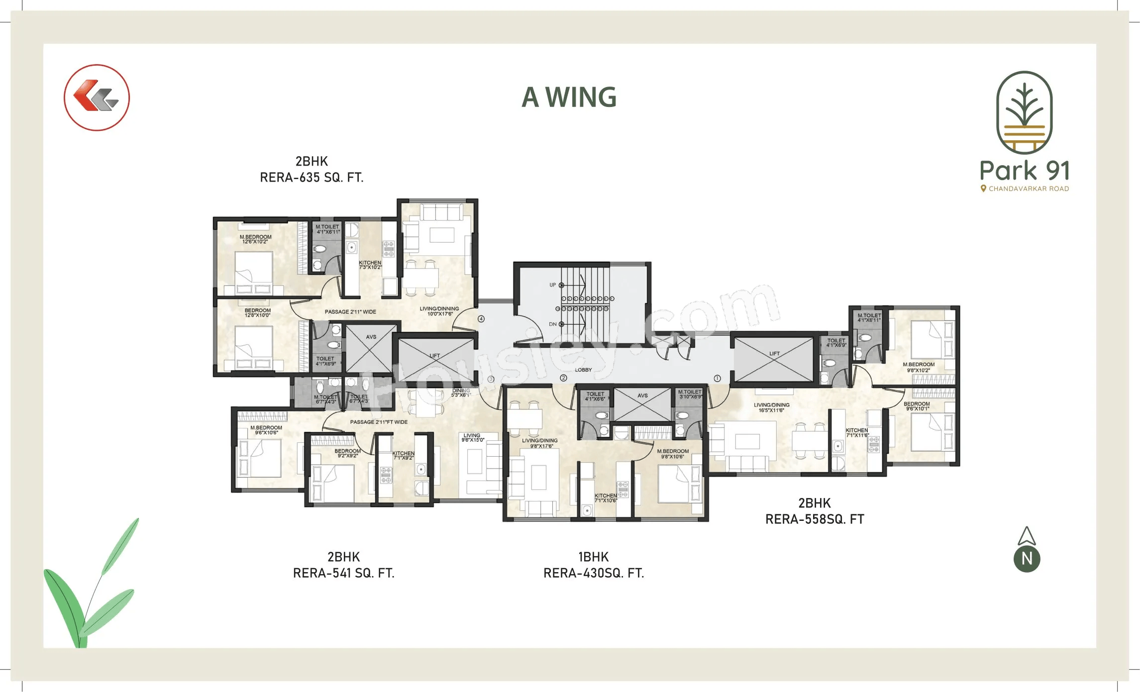 Kaustubh Park 91 Floor plan 3