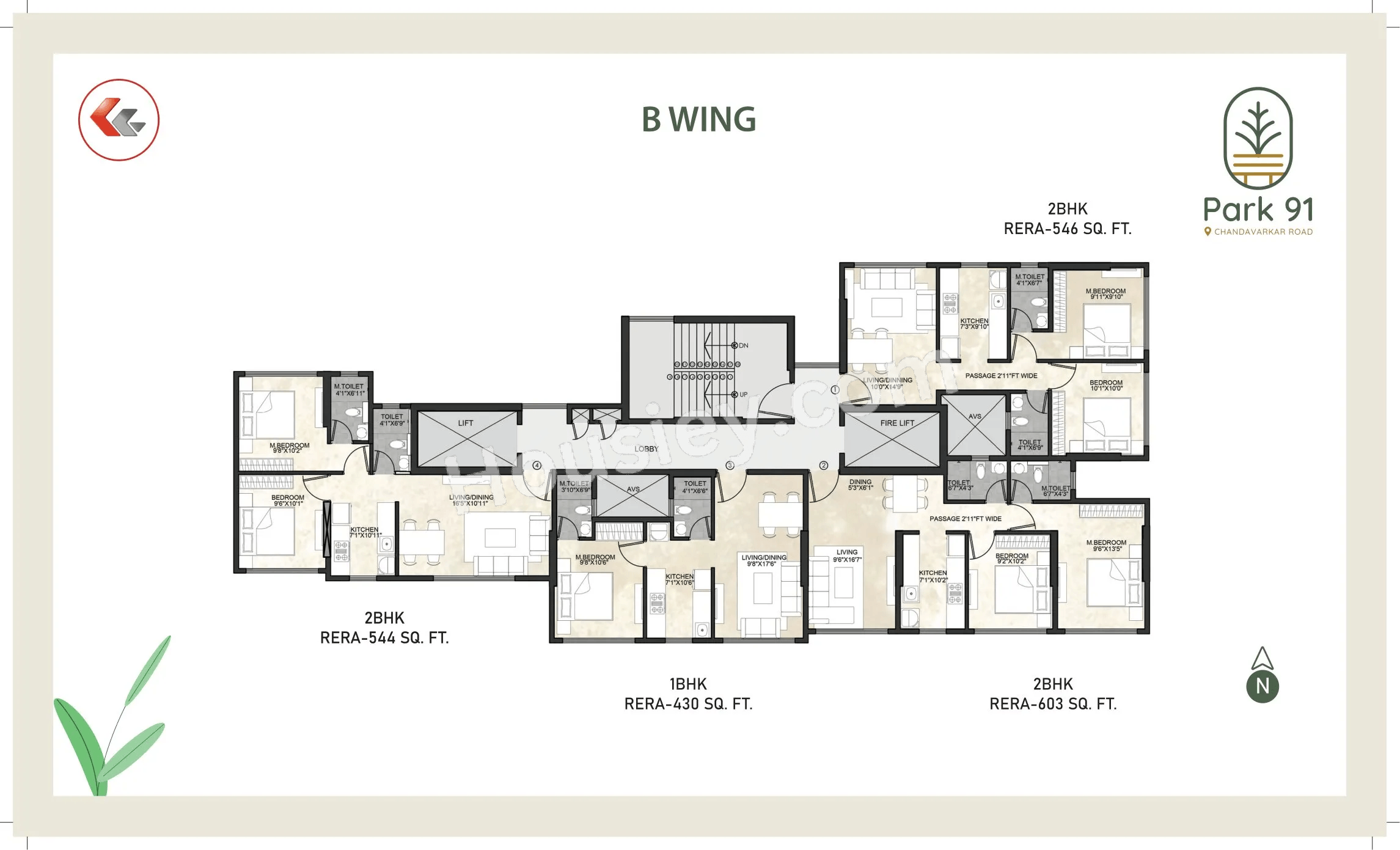 Kaustubh Park 91 Floor plan 4
