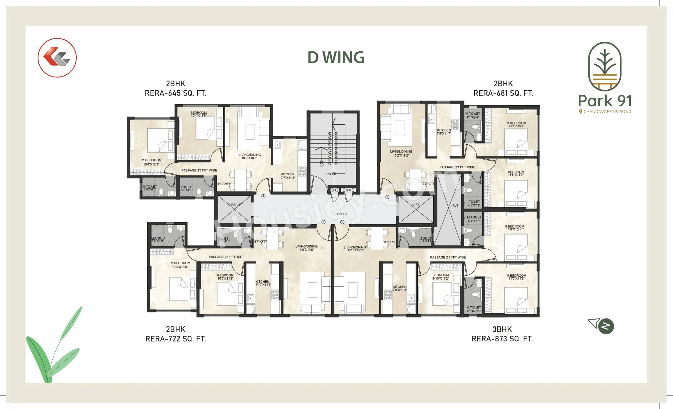 Kaustubh Park 91 Floor plan 6