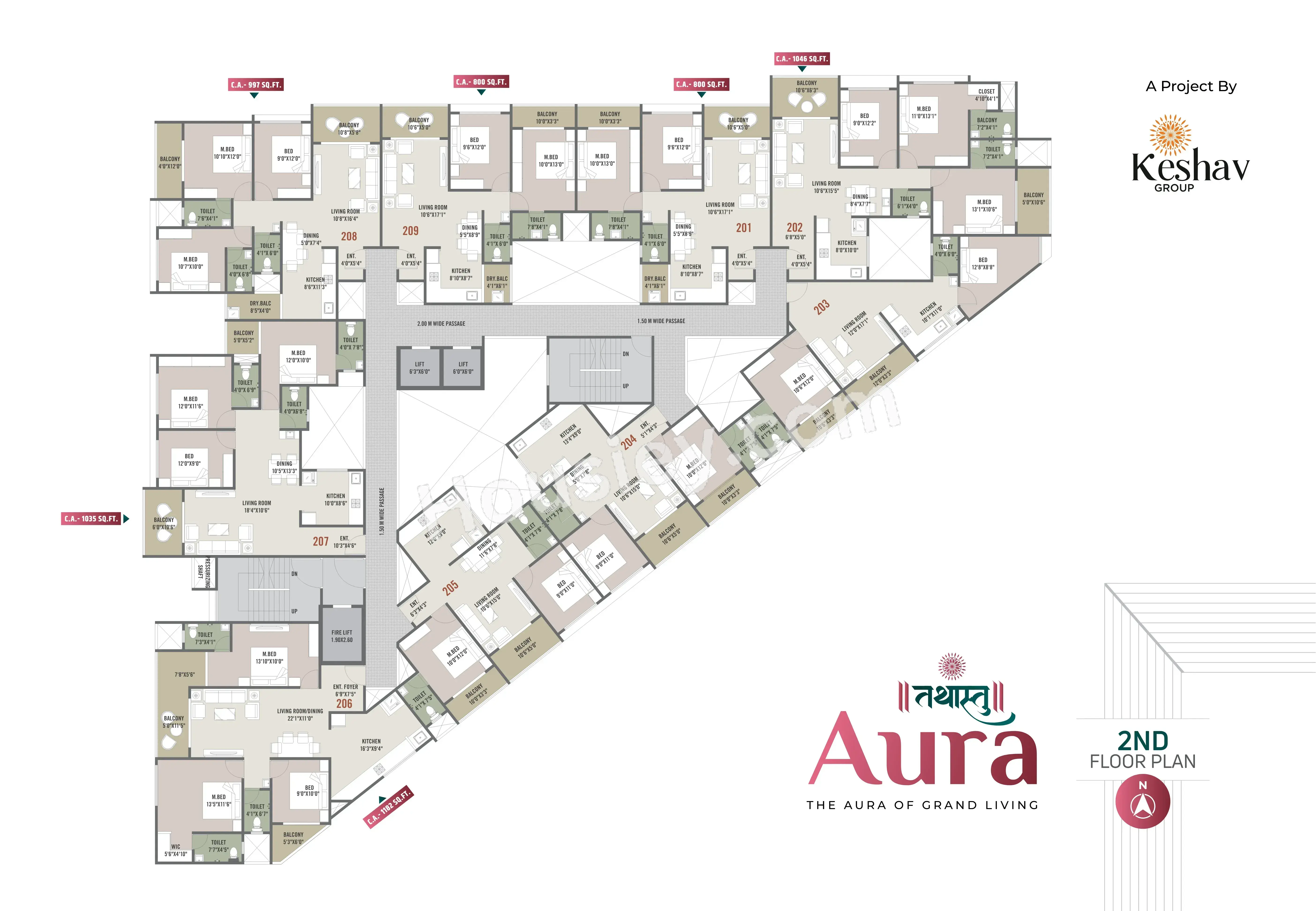 Keshav Tathastu Aura Floor plan 1