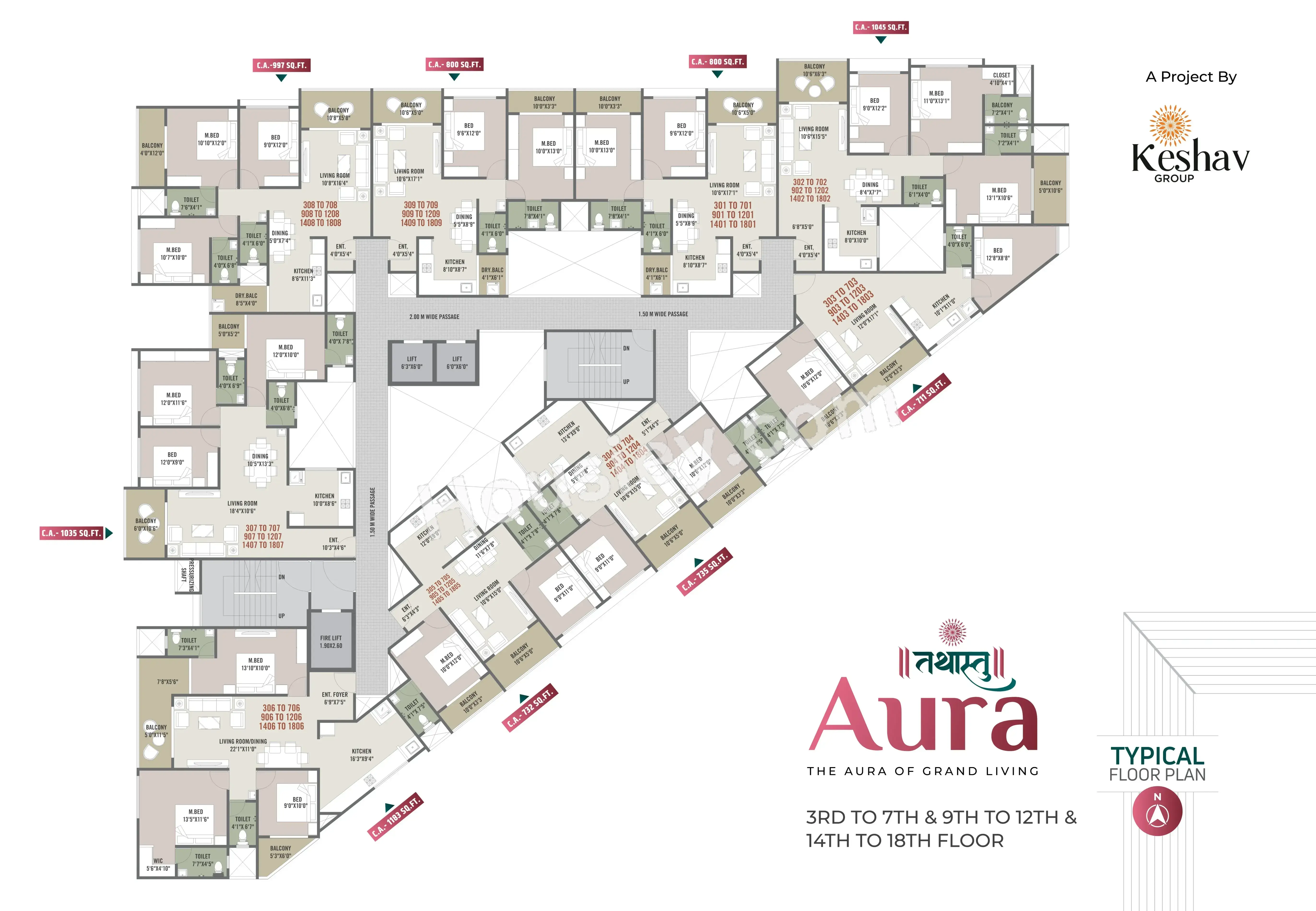 Keshav Tathastu Aura Floor plan 3