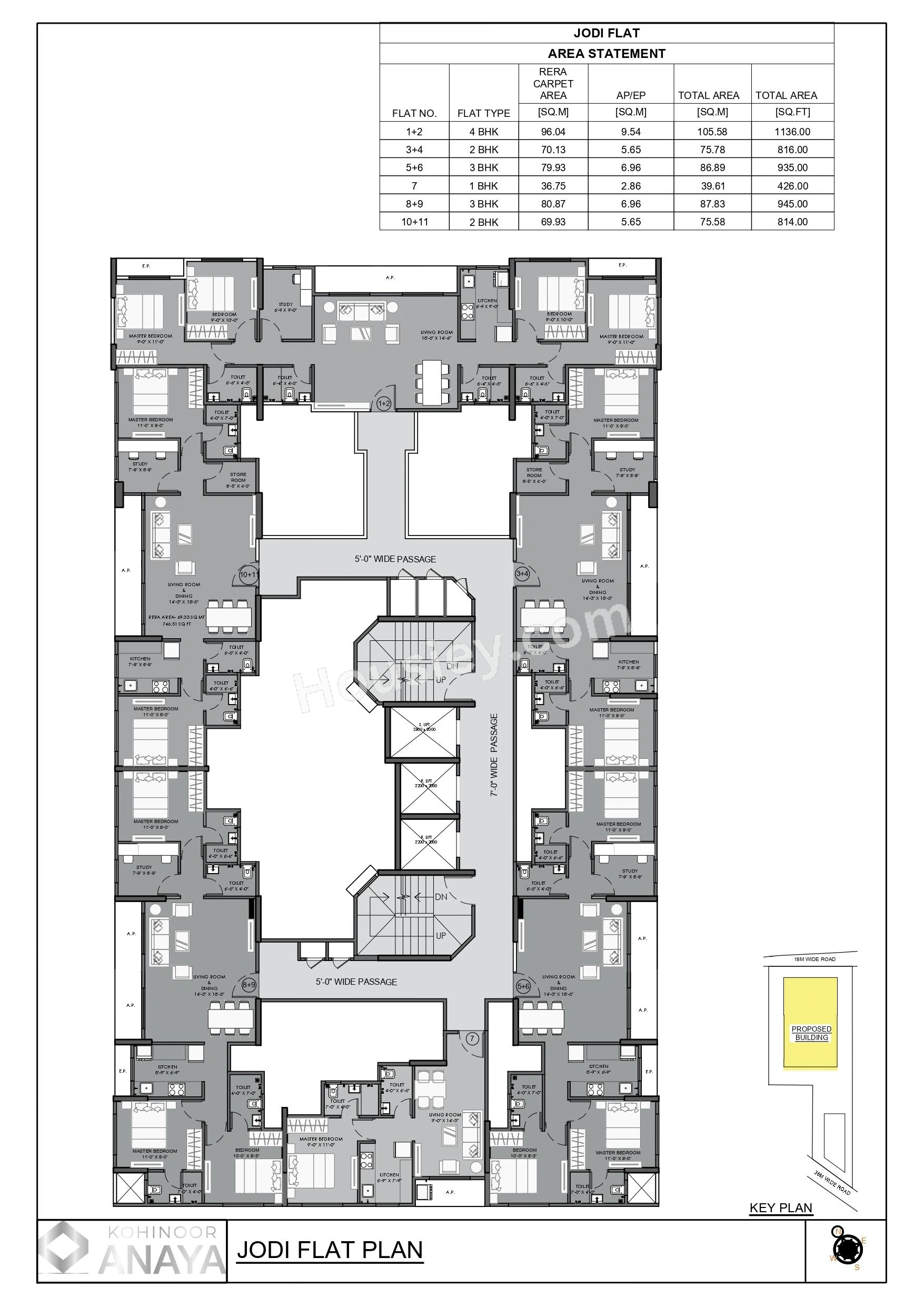 Kohinoor Anaya Floor plan 1