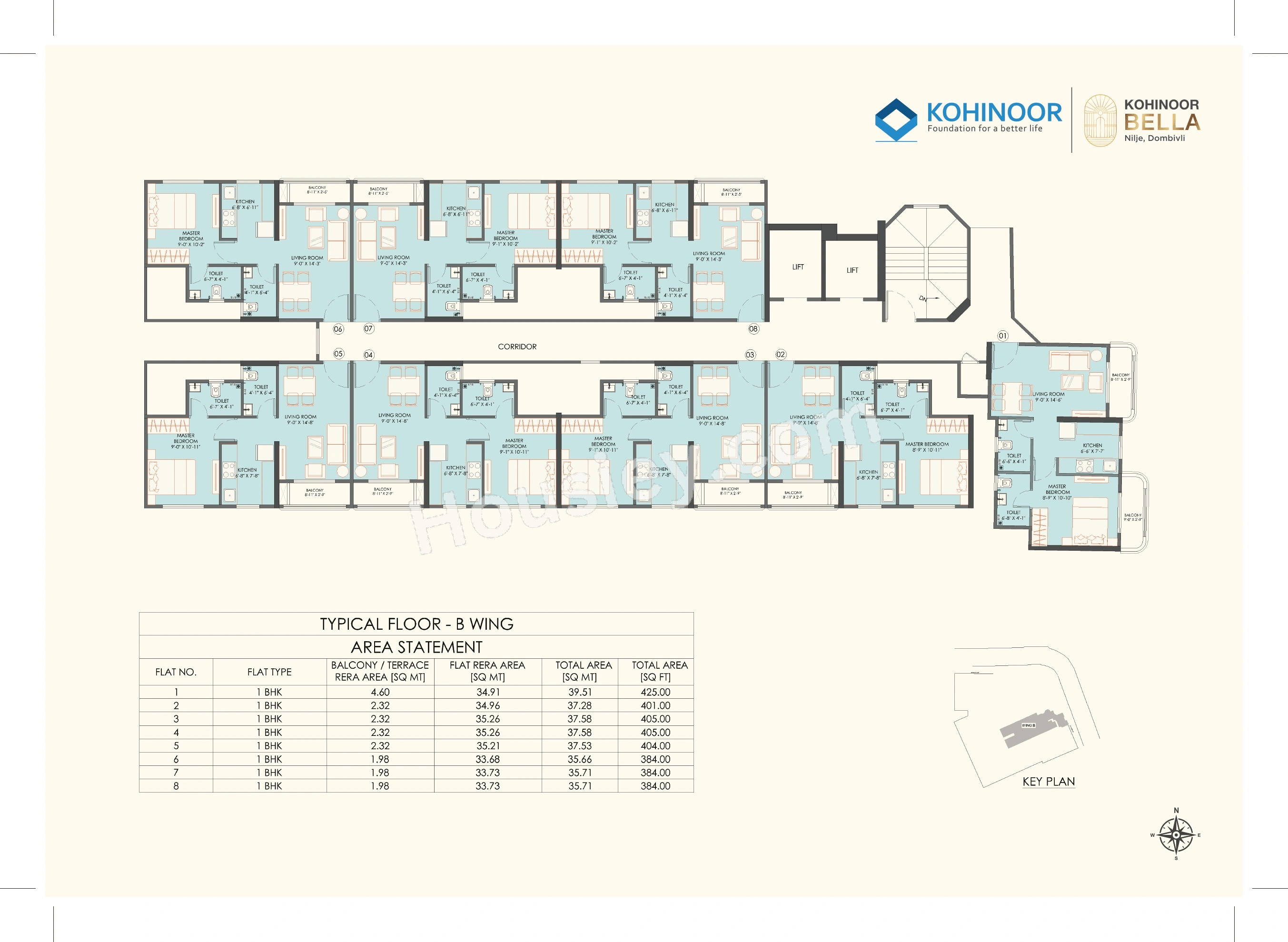 Kohinoor Bella Floor plan 2