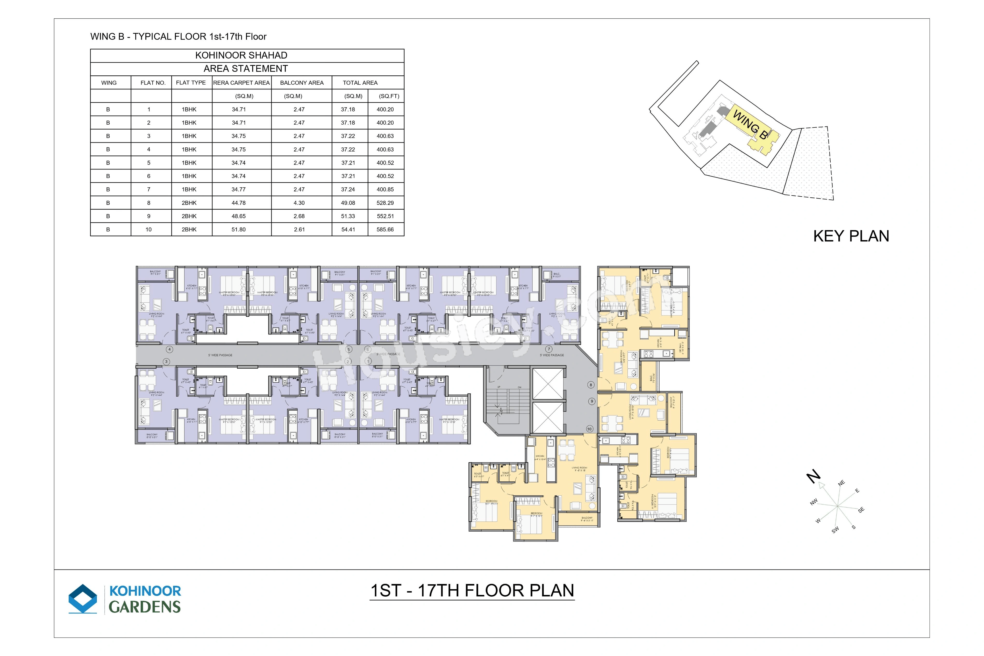 Kohinoor Gardens Floor plan 1