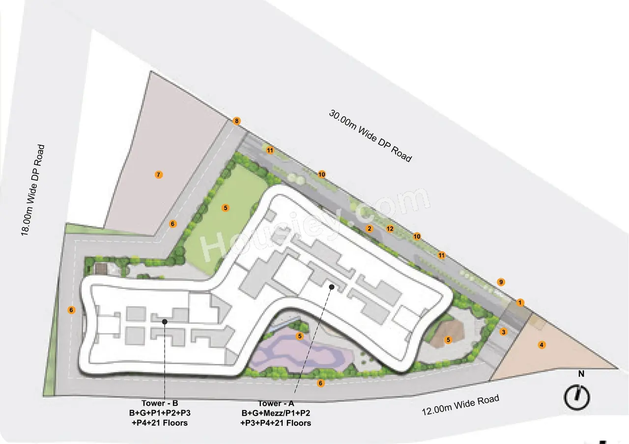 Kohinoor Regalia Towers Master Plan