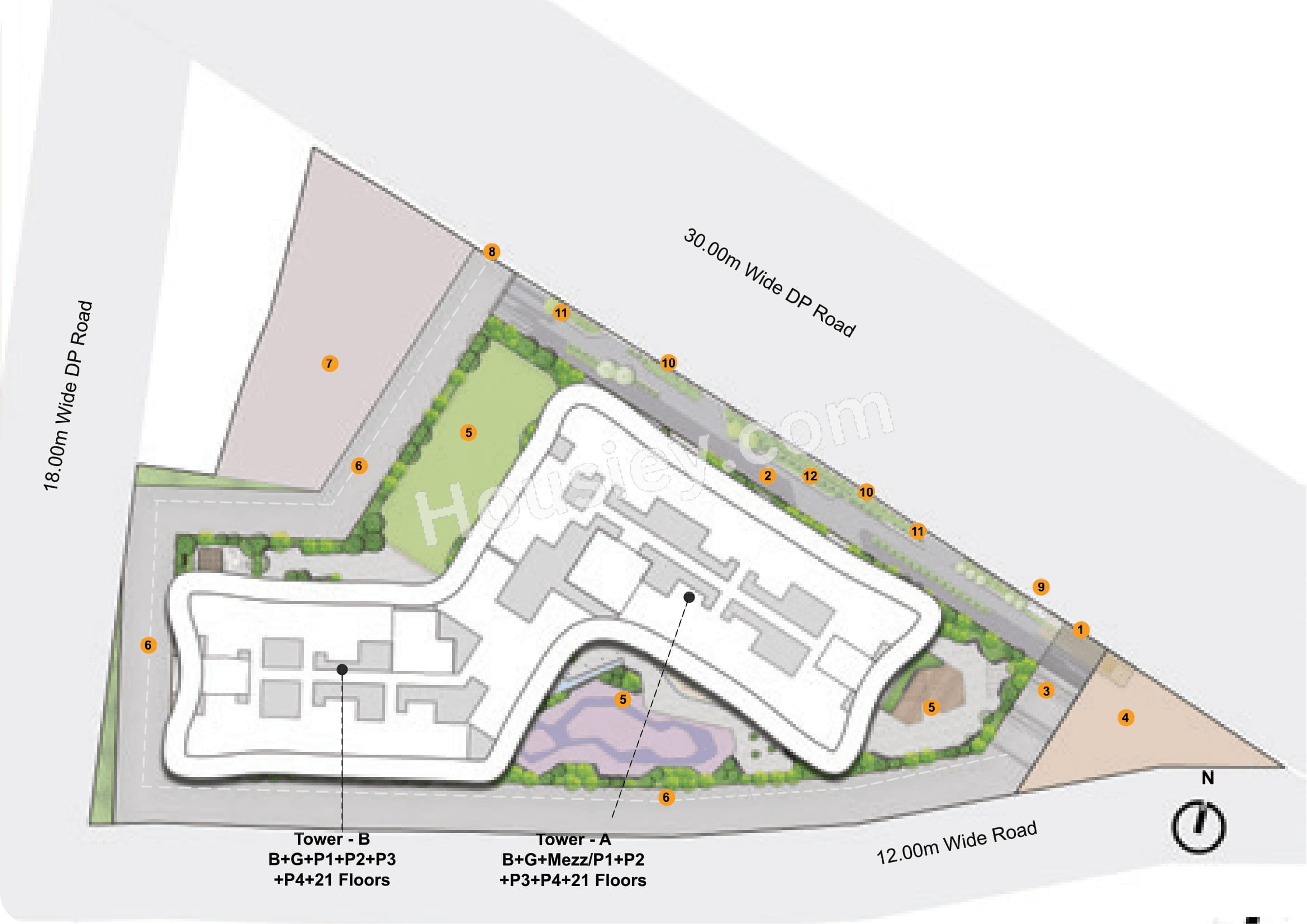 Kohinoor Regalia Towers Master Plan