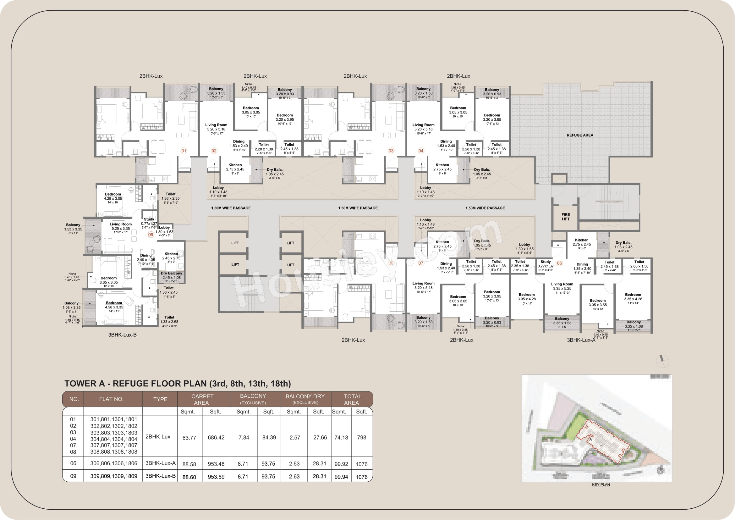 Kohinoor Regalia Towers Floor plan 1