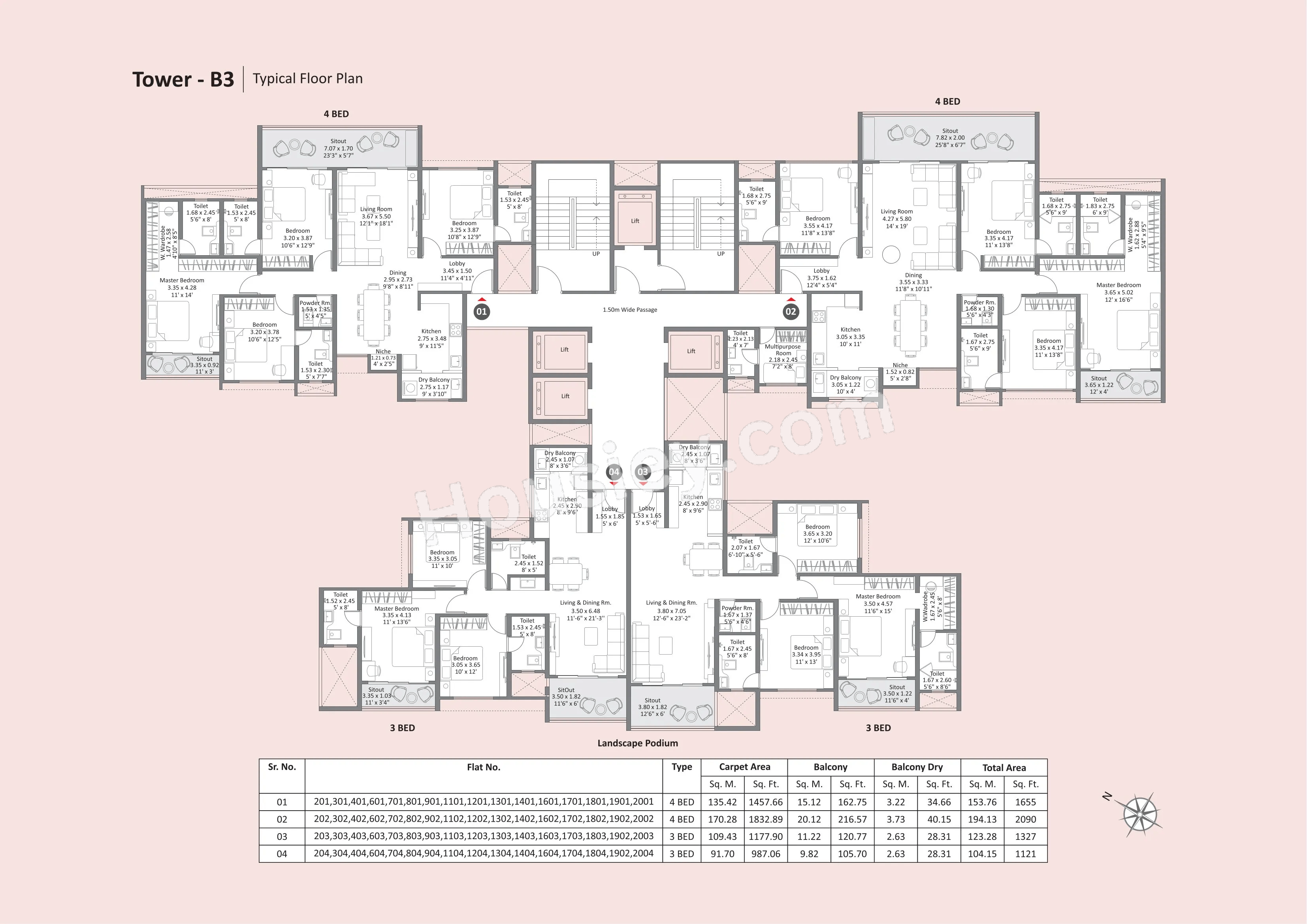 Kohinoor Satori Floor plan 1