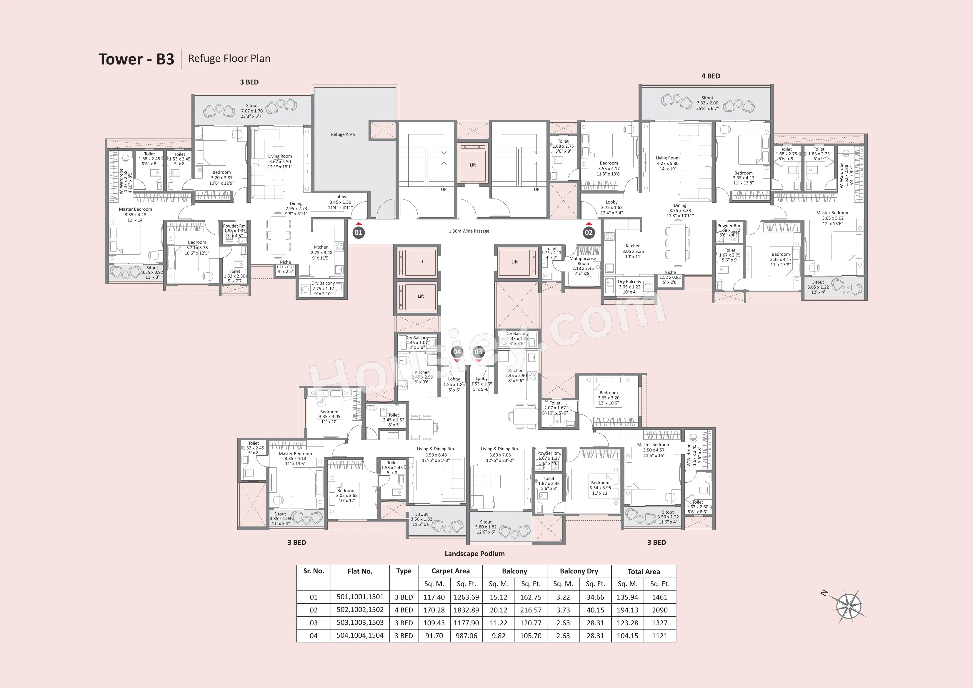 Kohinoor Satori Floor plan 2