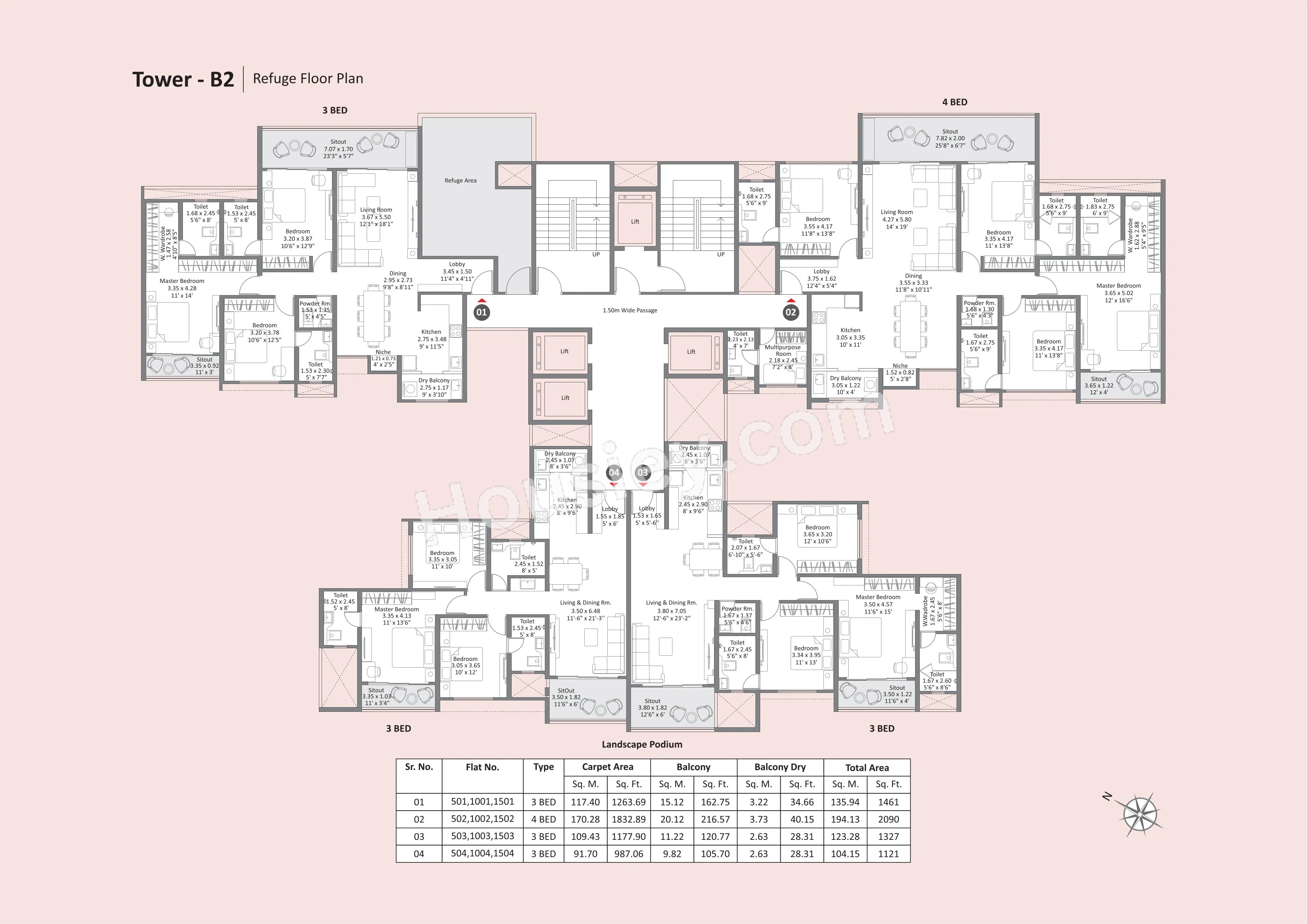 Kohinoor Satori Floor plan 4