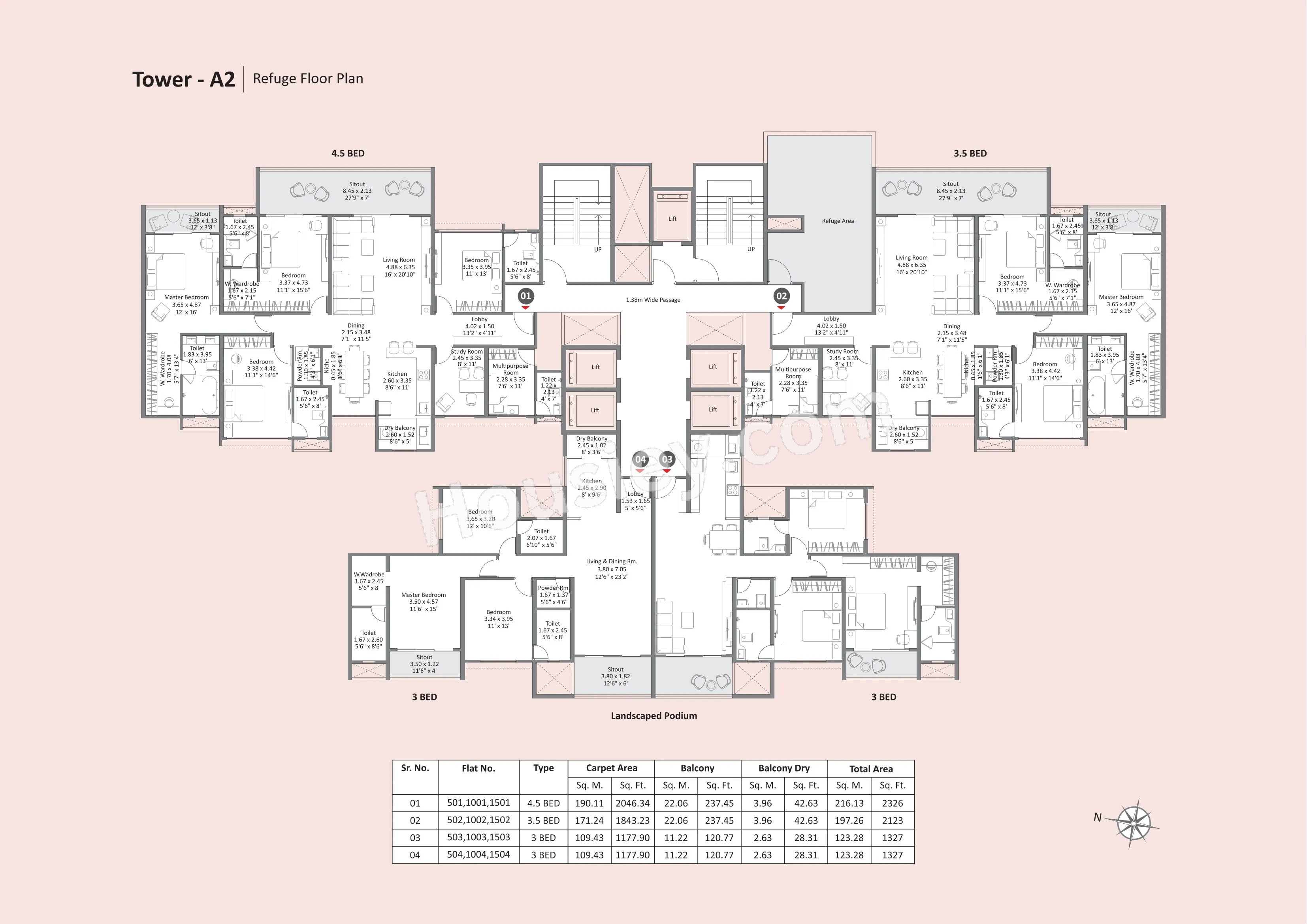 Kohinoor Satori Floor plan 8