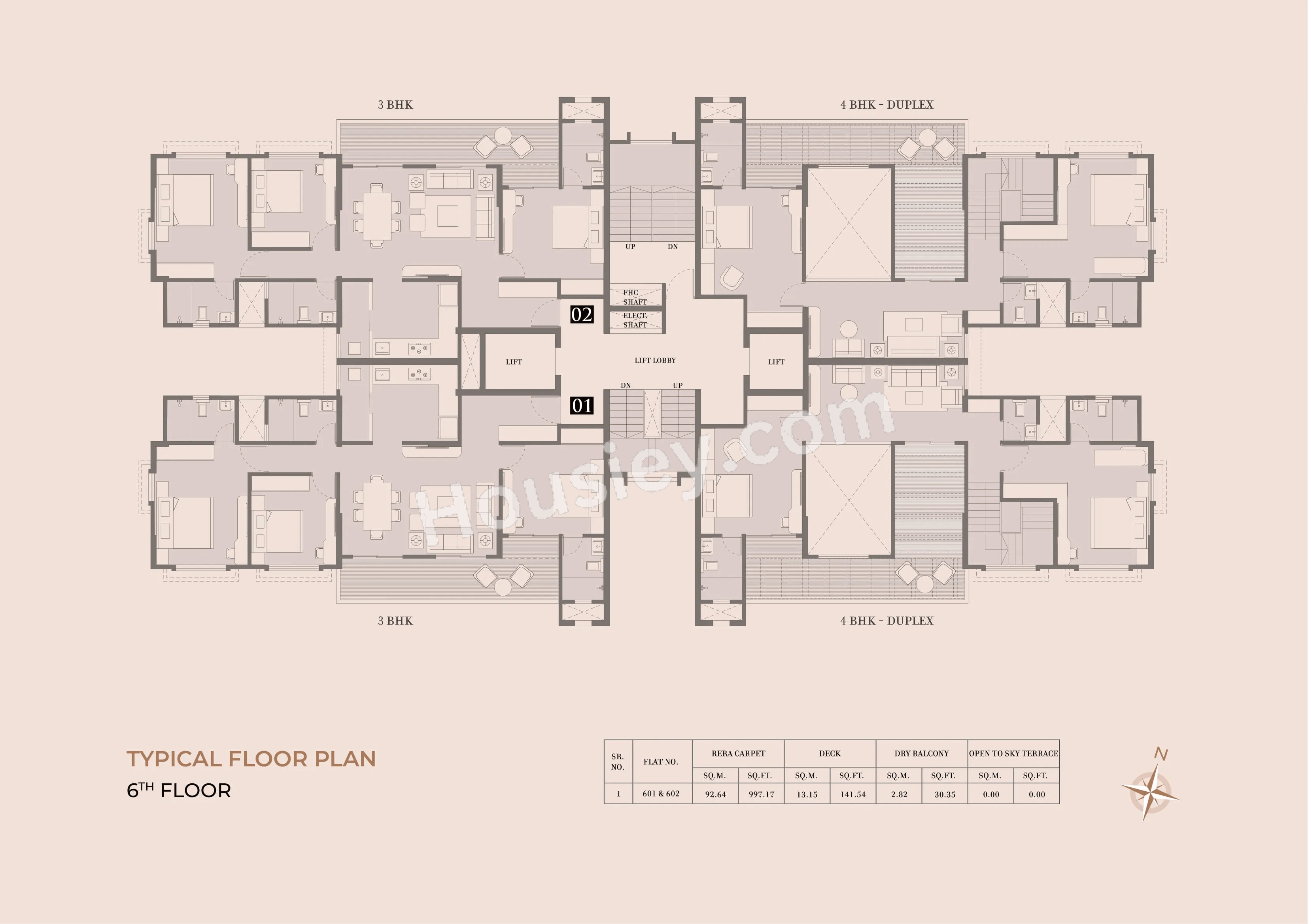 Kolte Patil Rose Parade Floor plan 2