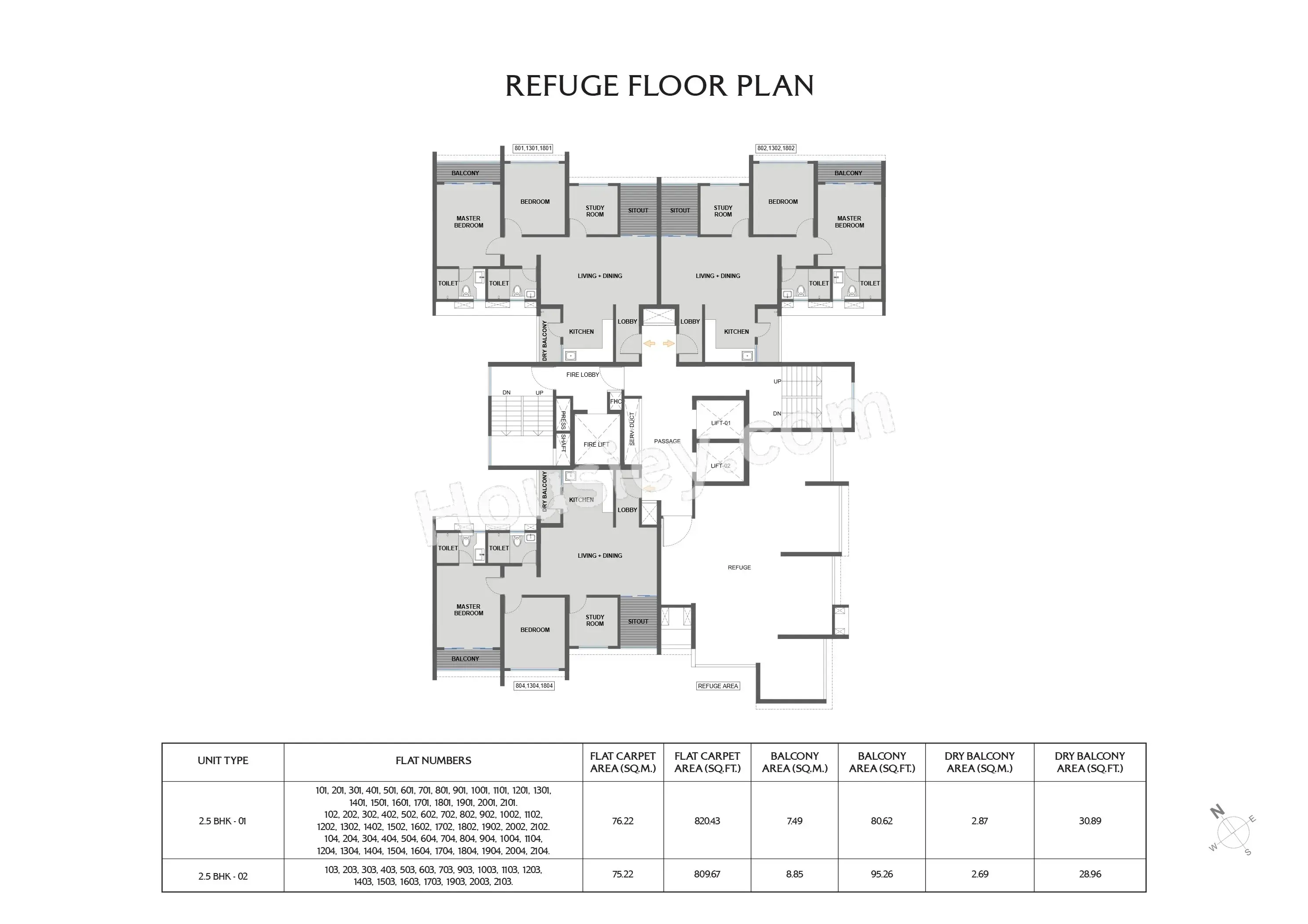 Kolte Patil The Winds Floor plan 1