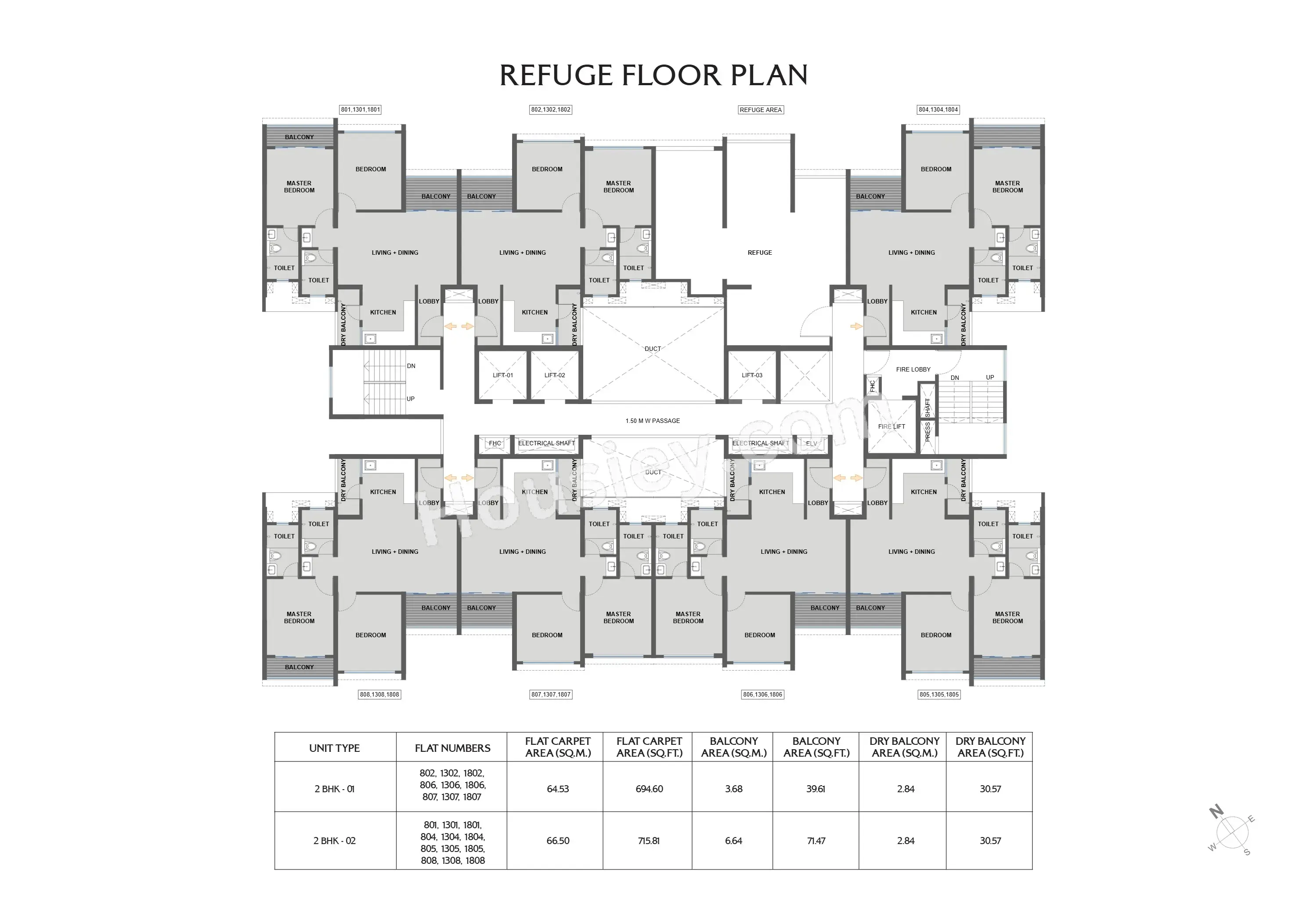 Kolte Patil The Winds Floor plan 3