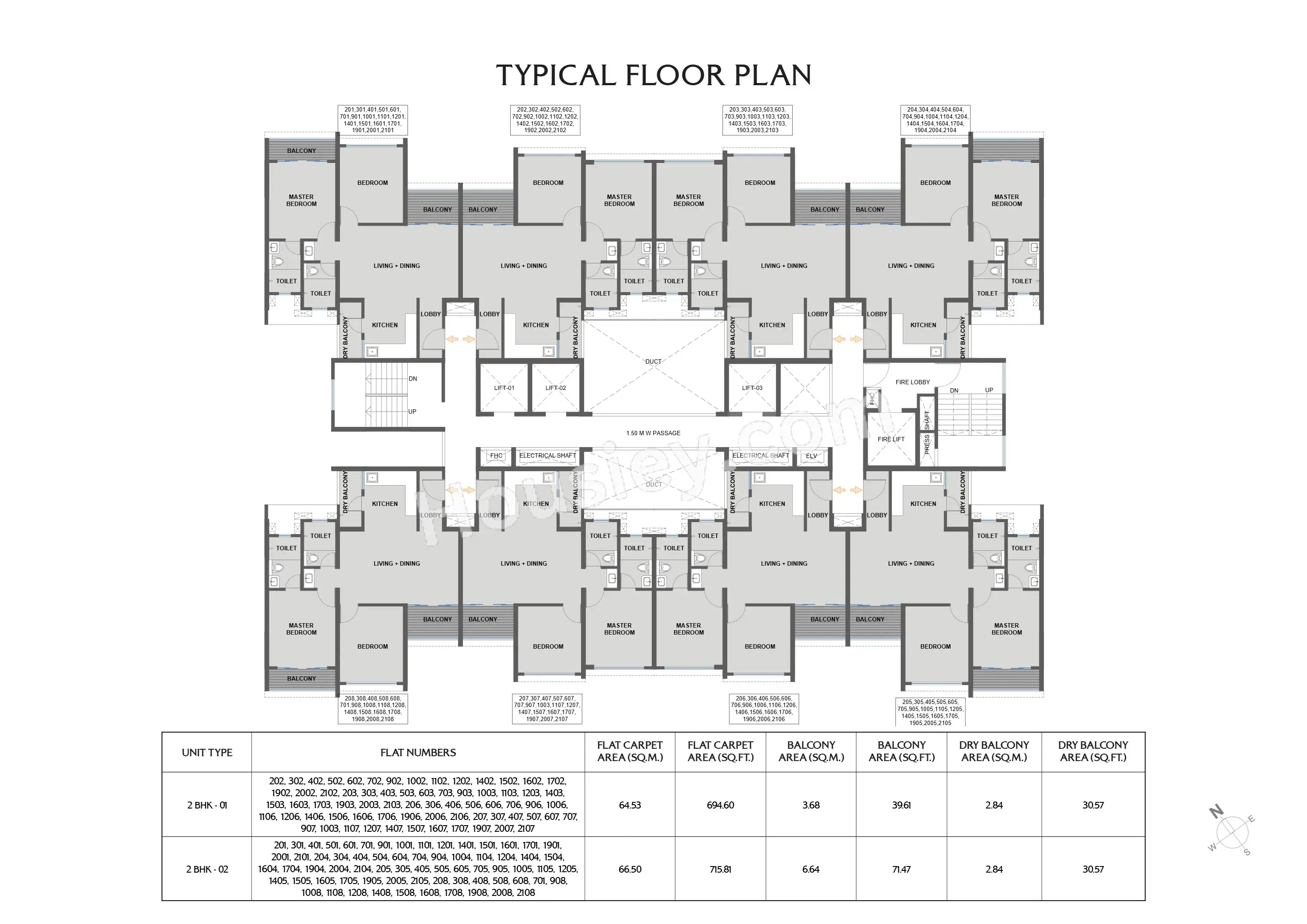 Kolte Patil The Winds Floor plan 4