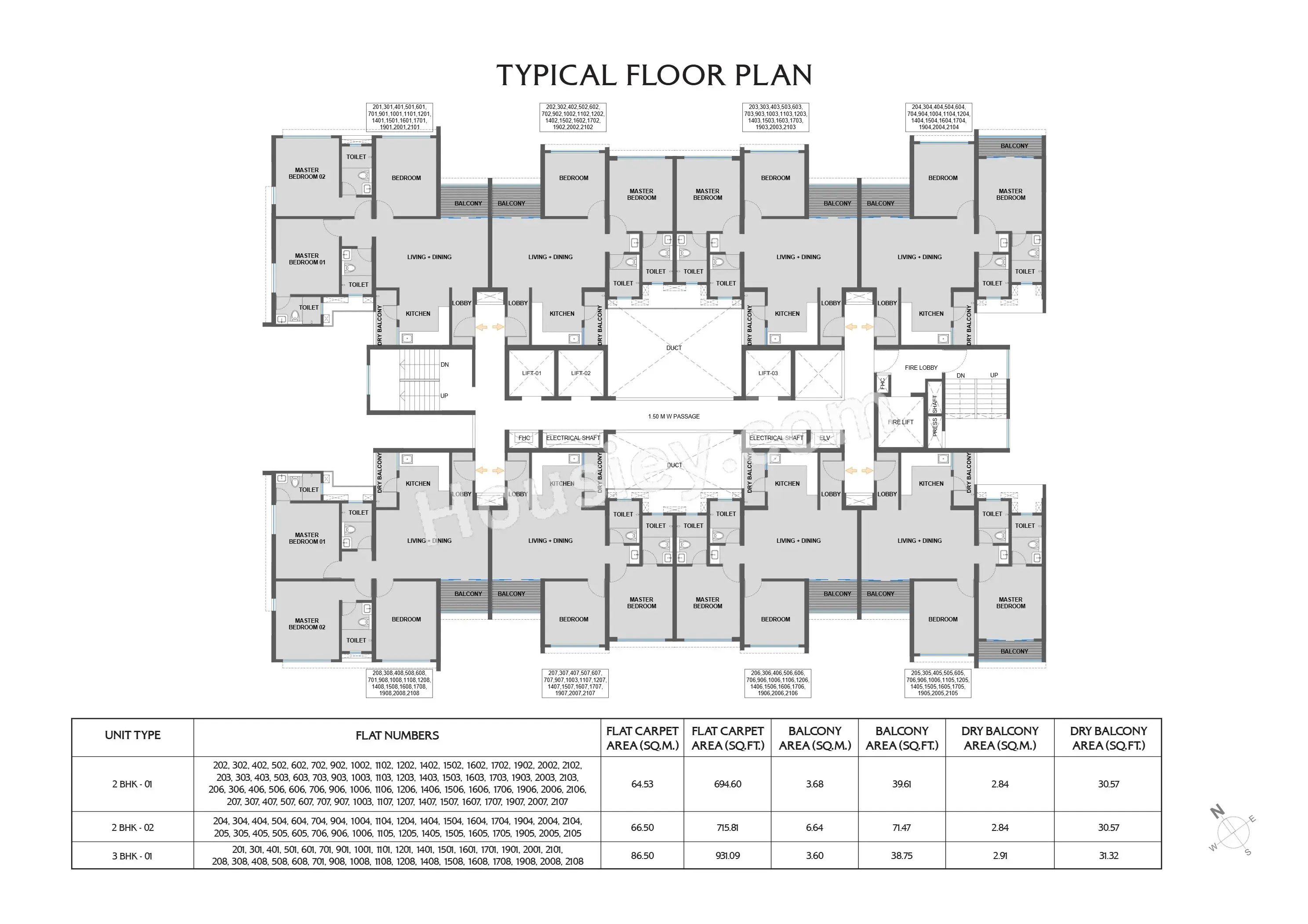 Kolte Patil The Winds Floor plan 6