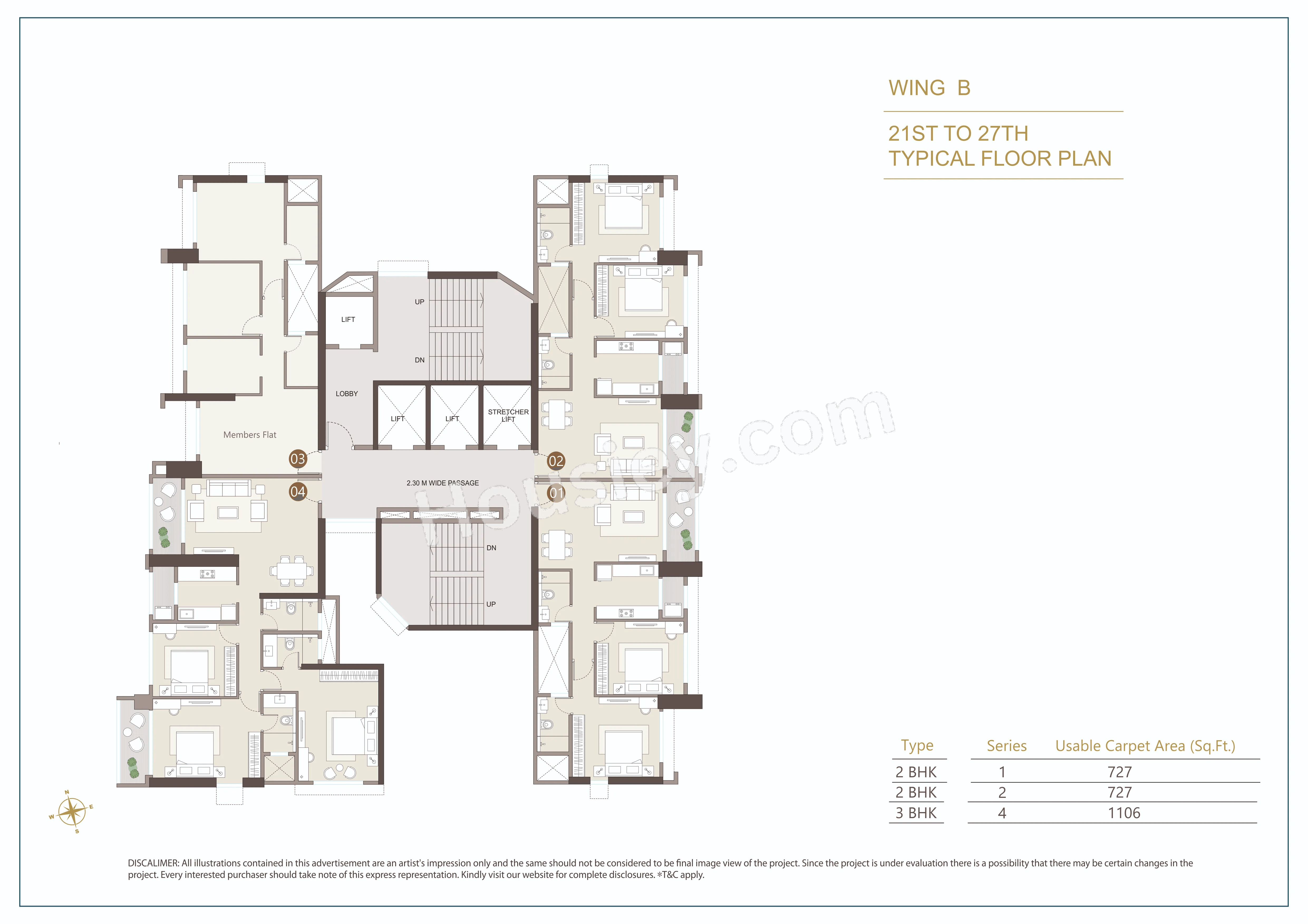 Kolte Patil Vivere Floor plan 3