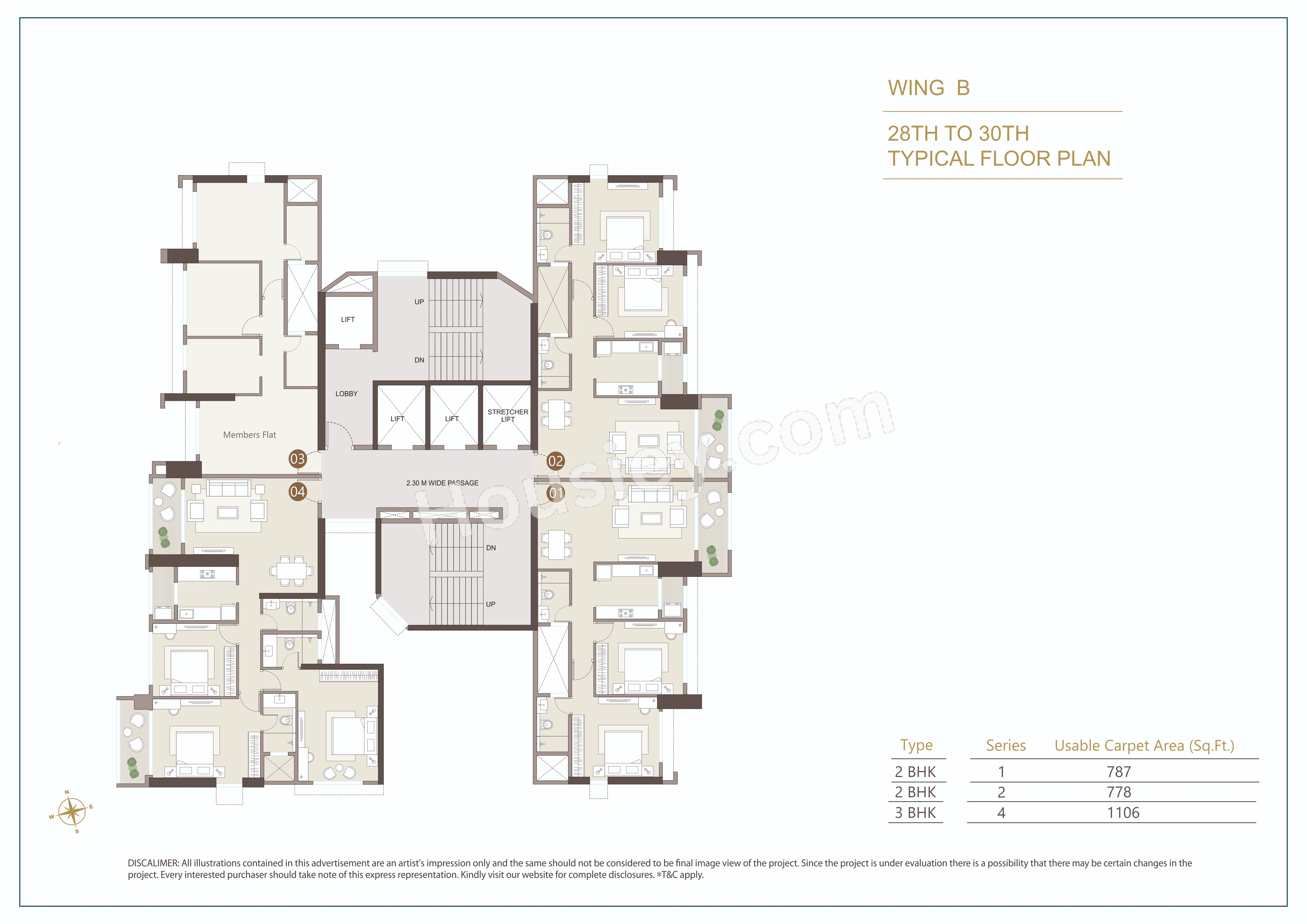 Kolte Patil Vivere Floor plan 4
