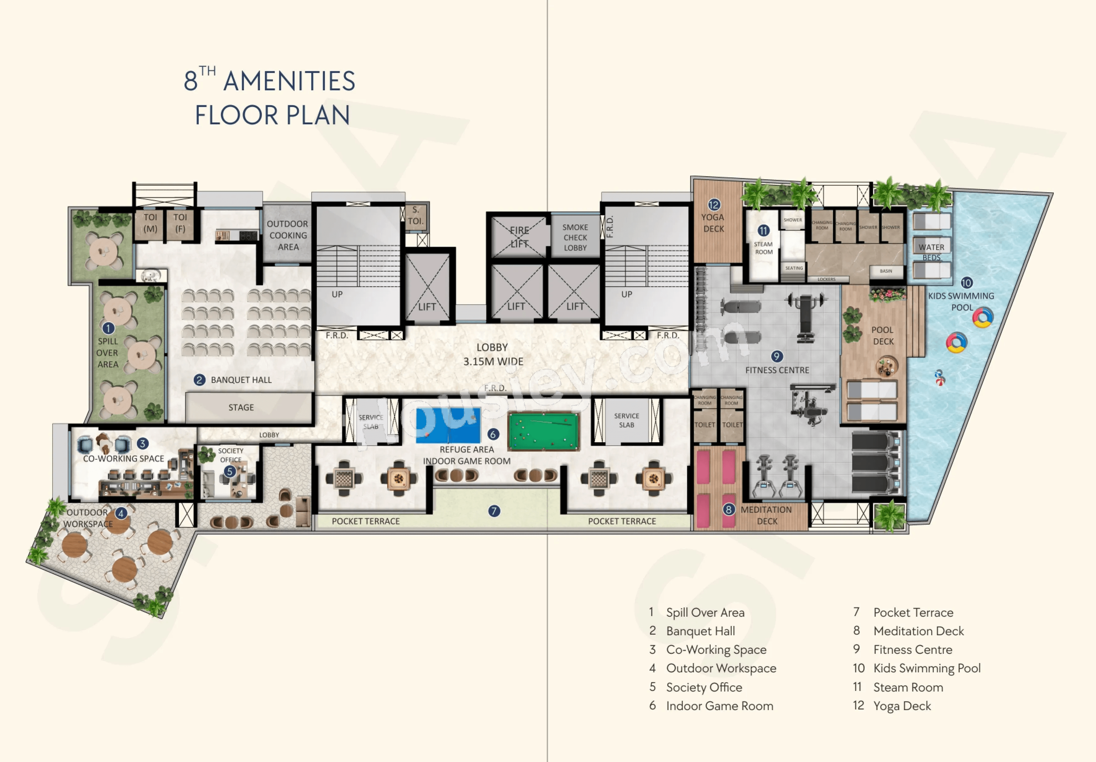 Konark 32 West View Floor plan 6