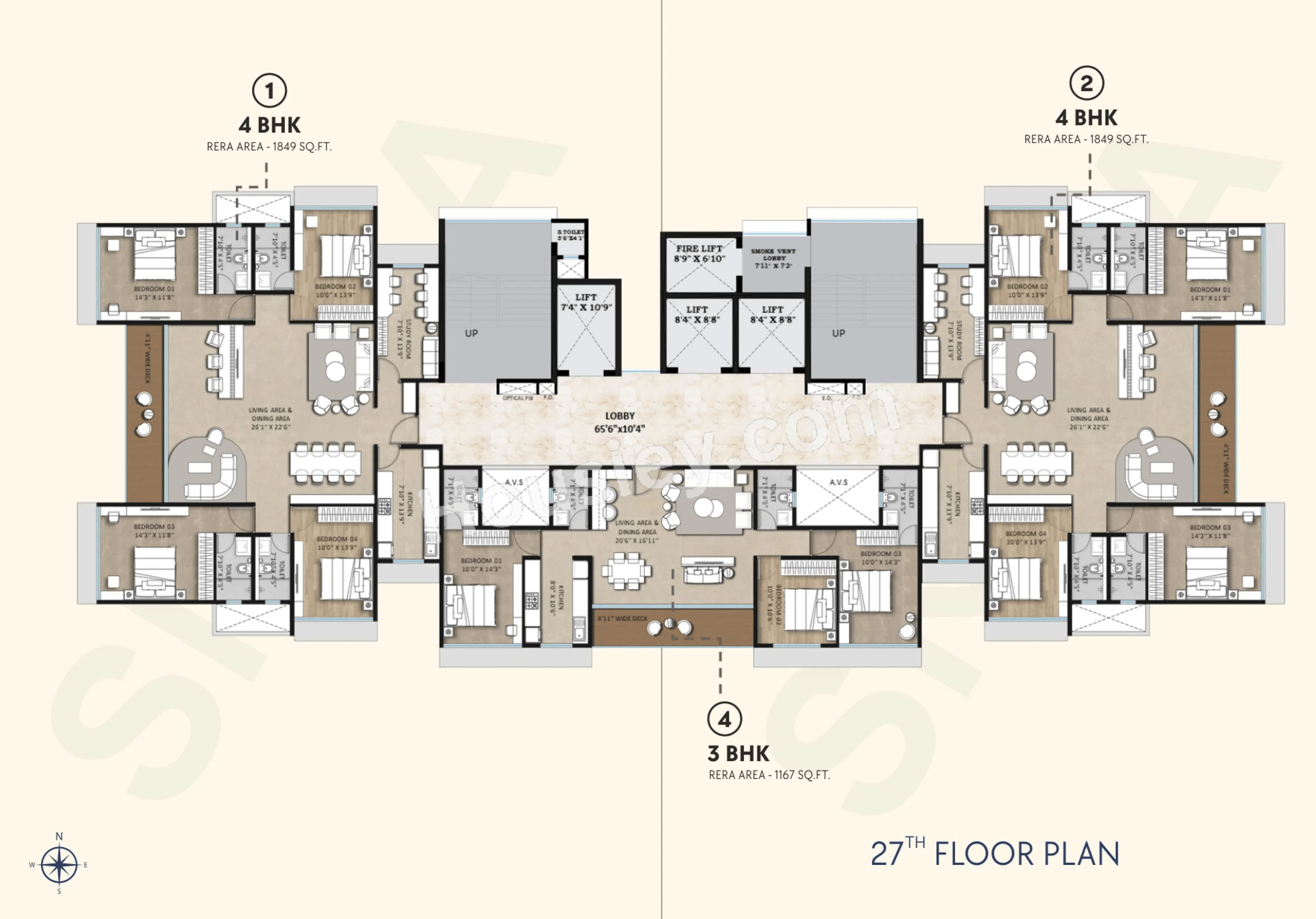 Konark 32 West View Floor plan 8
