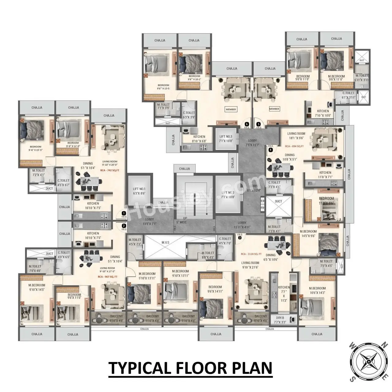 Konark Zen Pristine Floor Plan