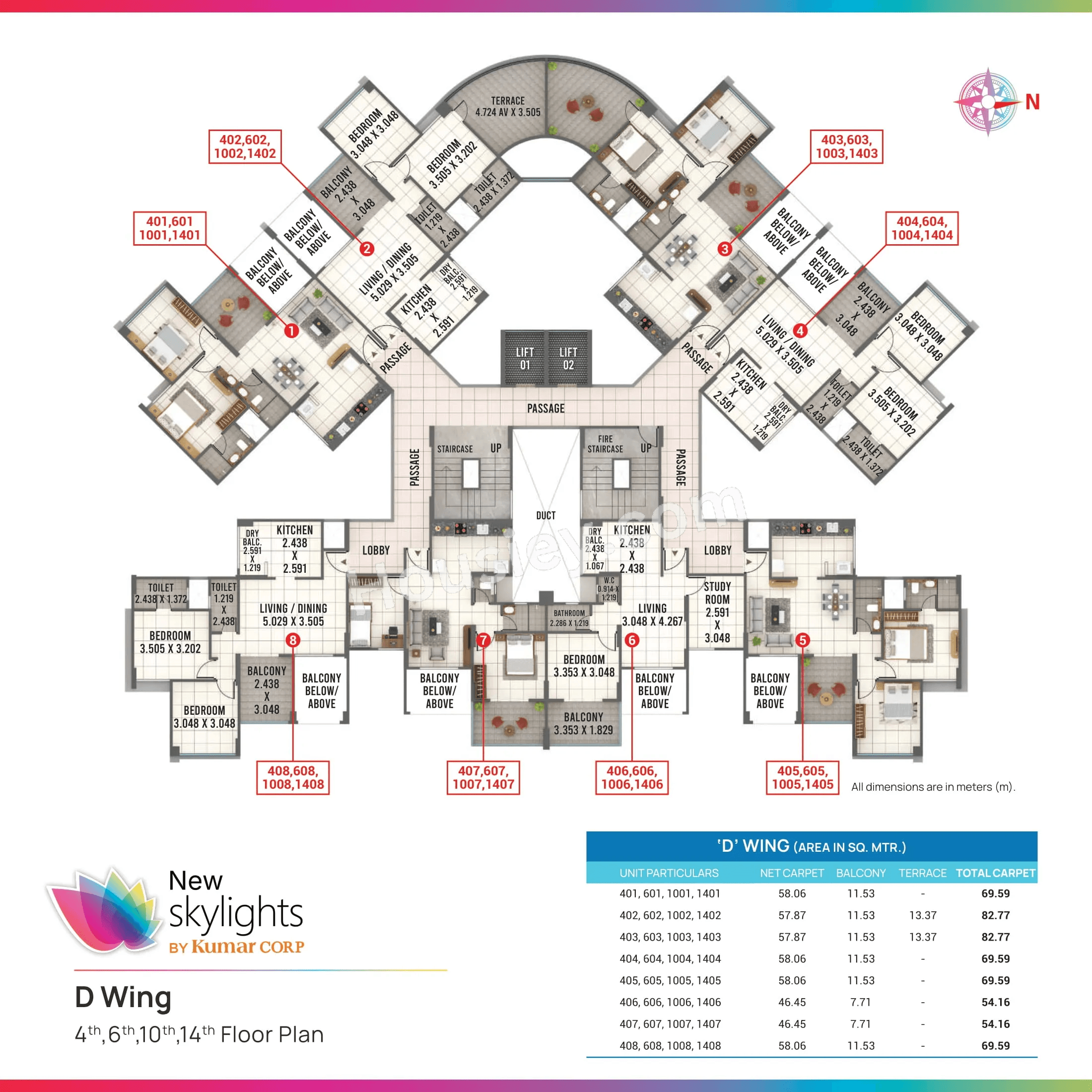 Kumar Skylights Floor plan 3