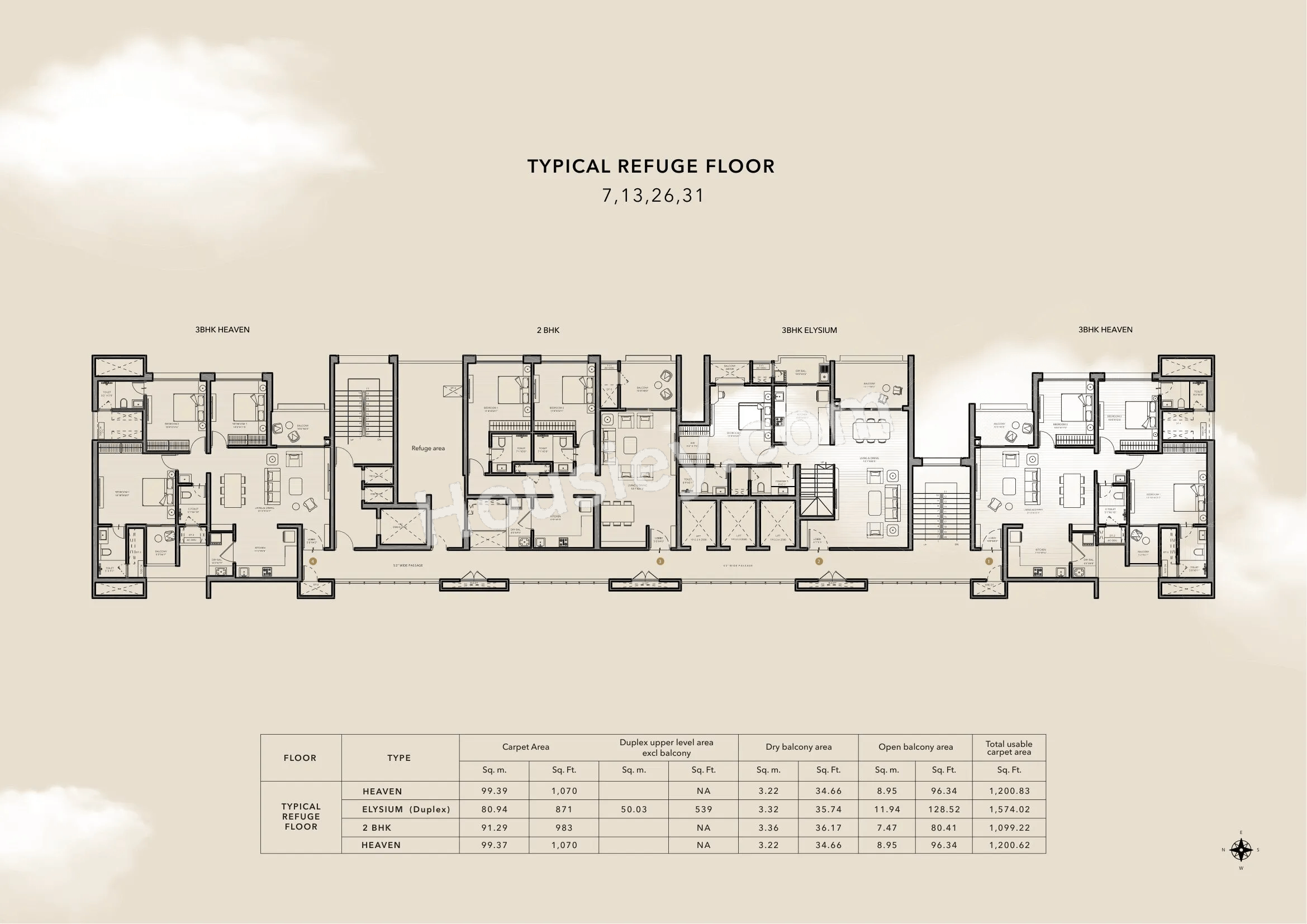 Kunal Sky Oasis Floor plan 3