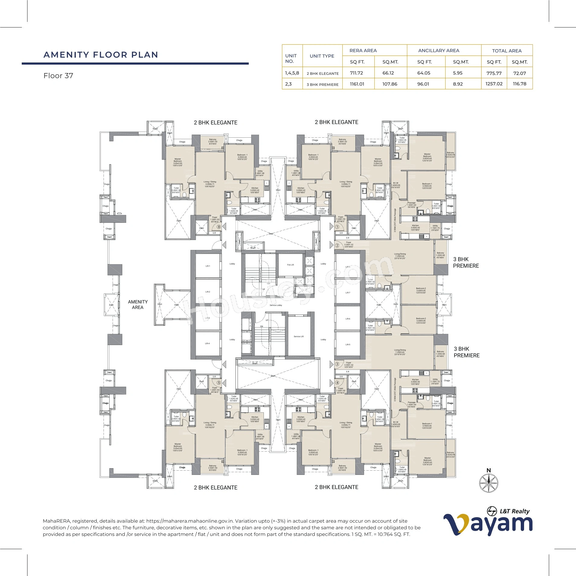 L&T Vayam Floor plan 4