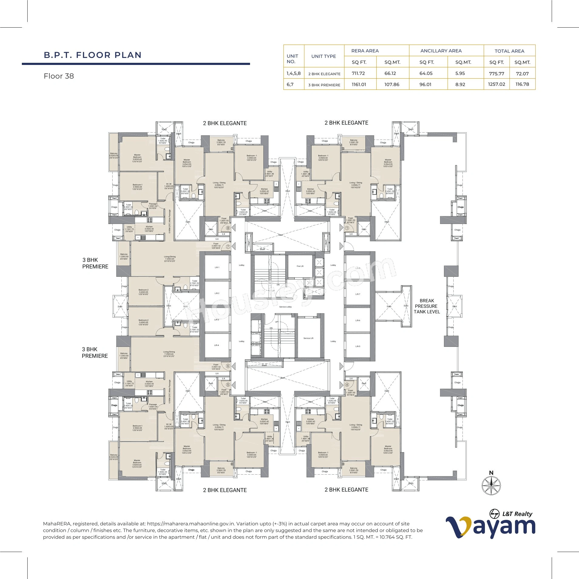 L&T Vayam Floor plan 7