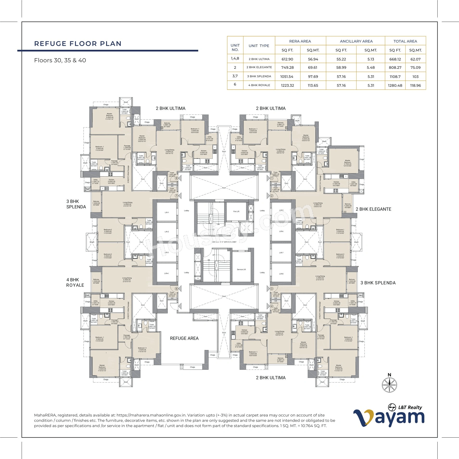 L&T Vayam Floor plan 15
