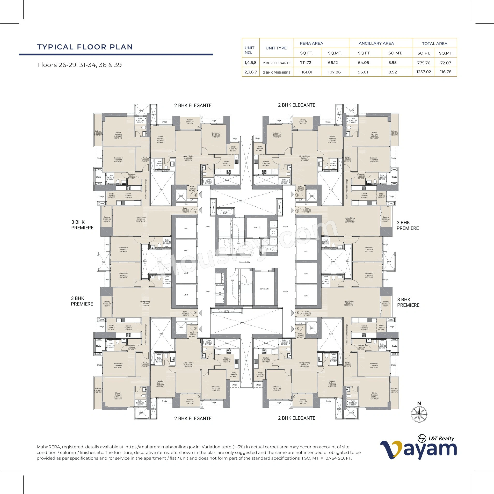 L&T Vayam Floor plan 19
