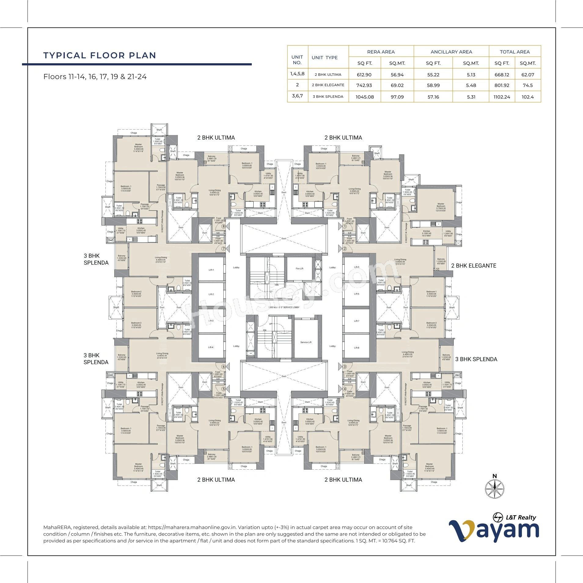 L&T Vayam Floor plan 21