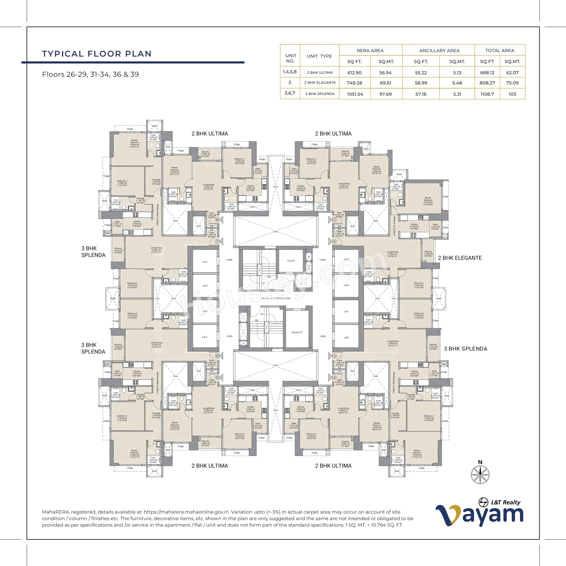 L&T Vayam Floor plan 22