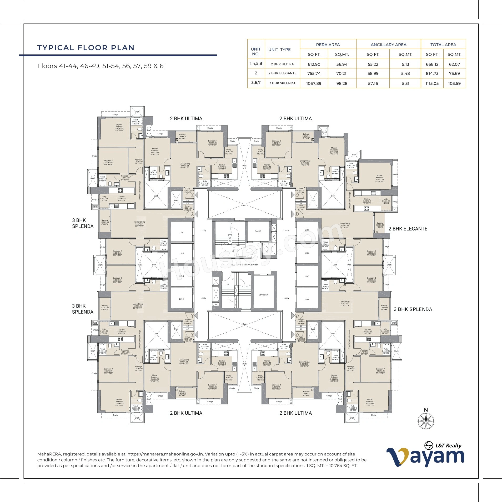 L&T Vayam Floor plan 23