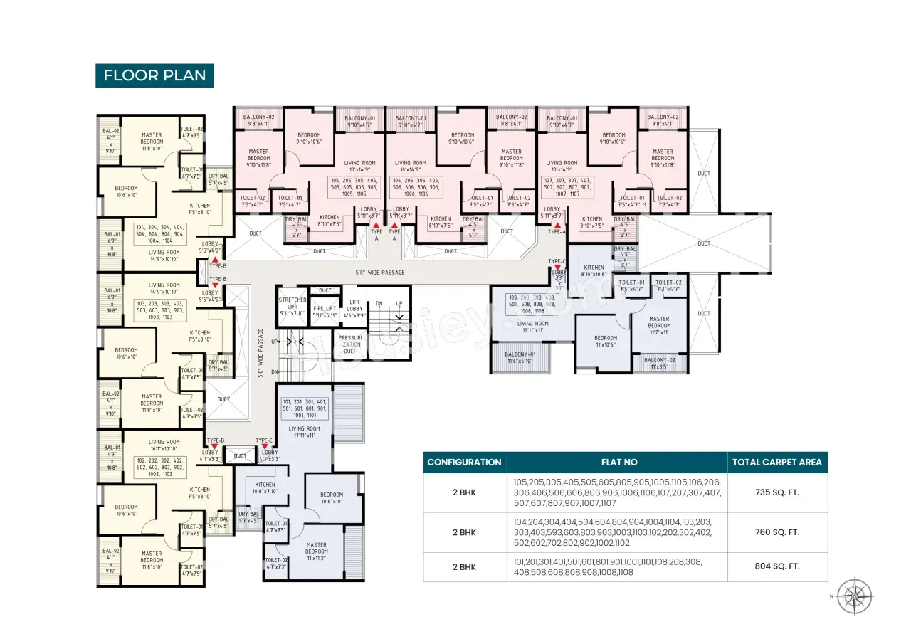 Landmark Bhukum 45 Floor Plan
