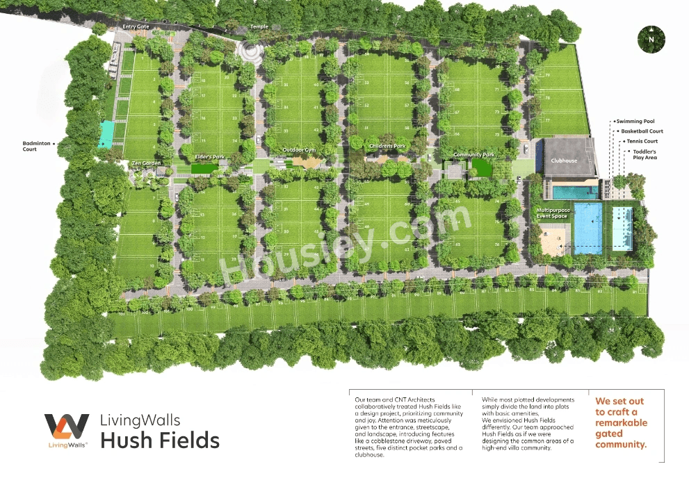 Livingwalls Hush Fields Master Plan