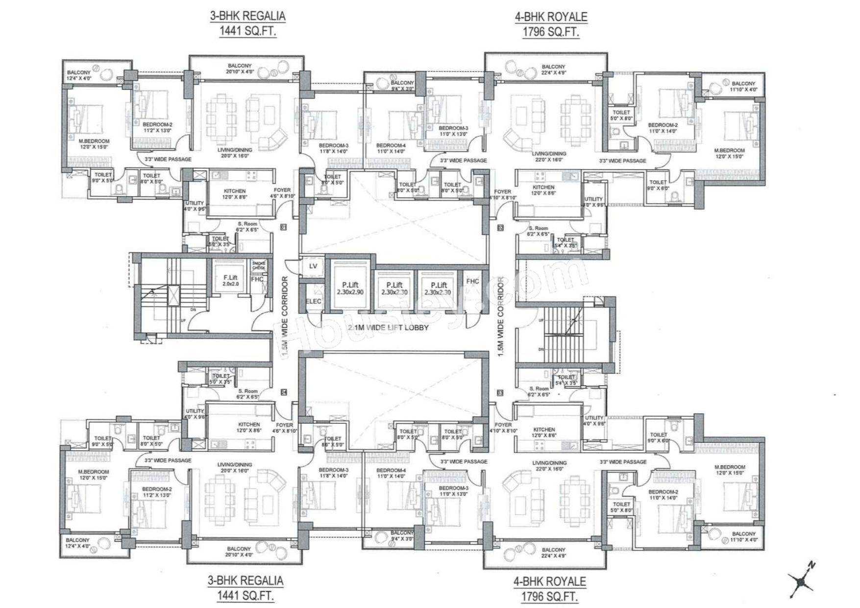 L&T Crestoria Estate Floor plan 1