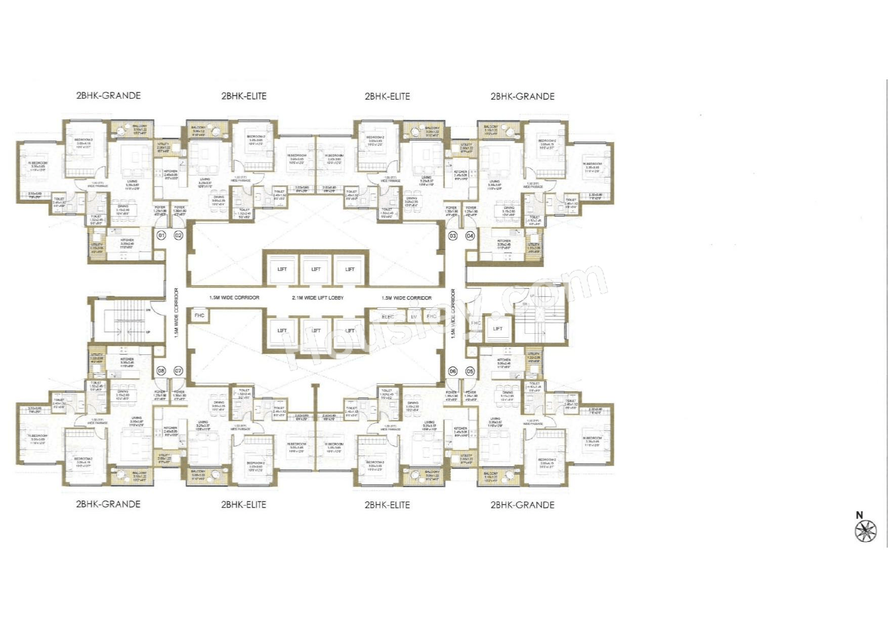 L&T Crestoria Estate Floor plan 3