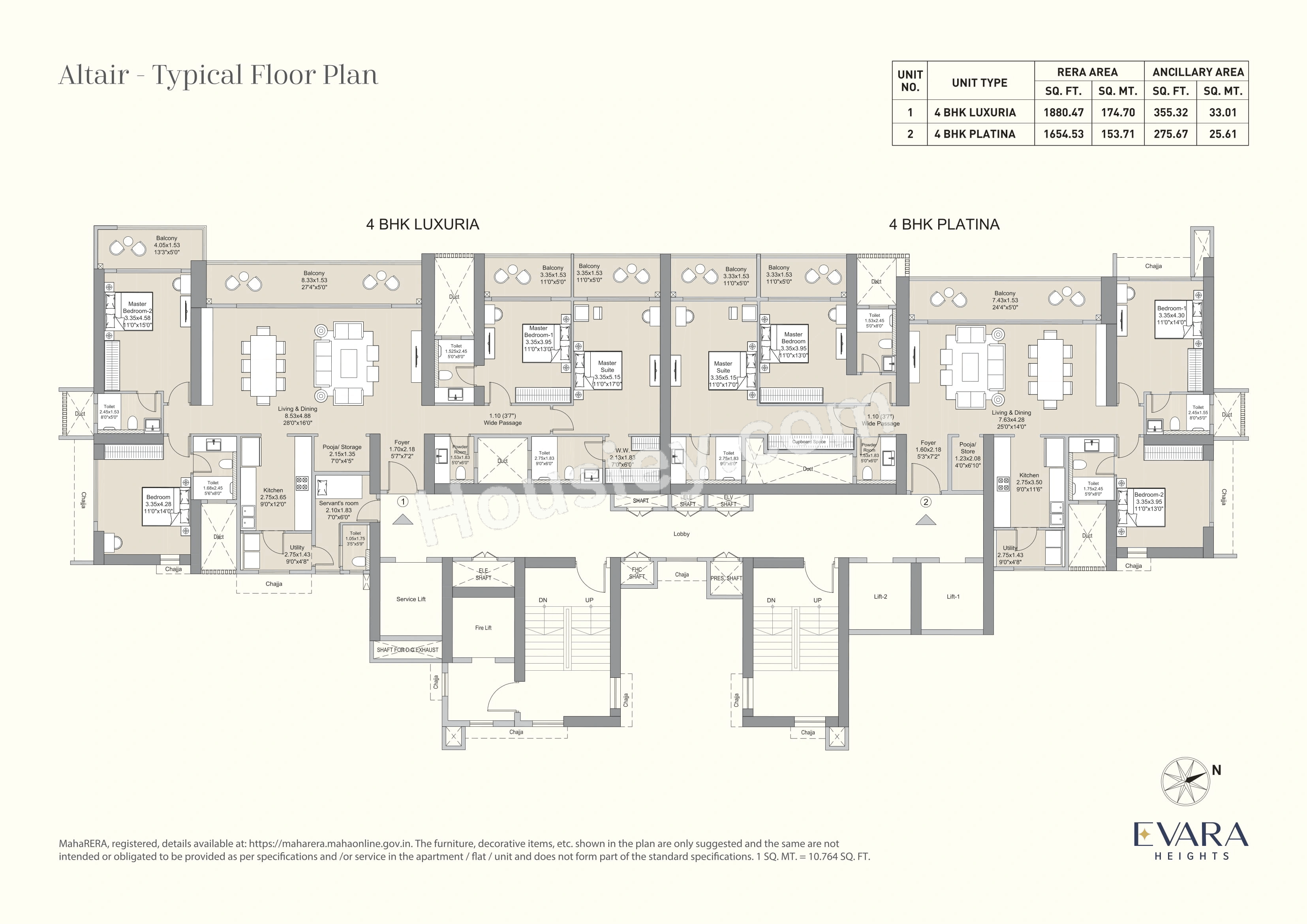 L&T Evara Heights Floor plan 2