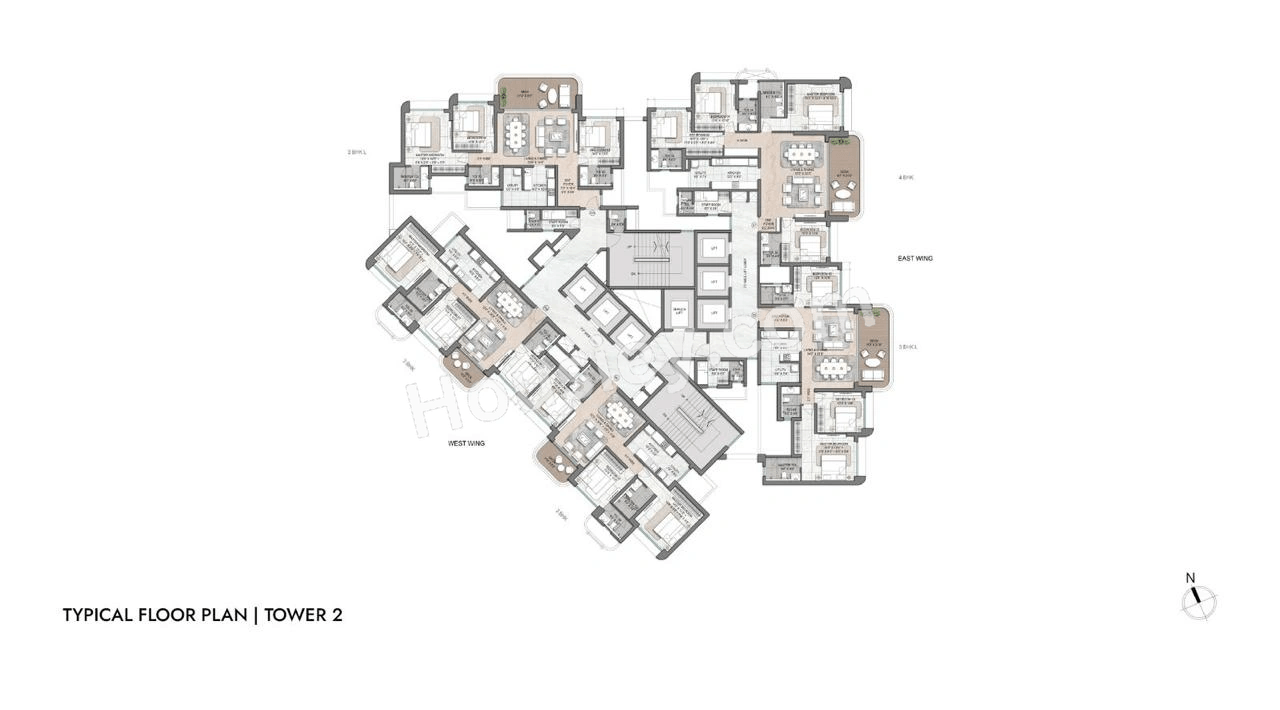 Lodha Aureus Floor plan 1