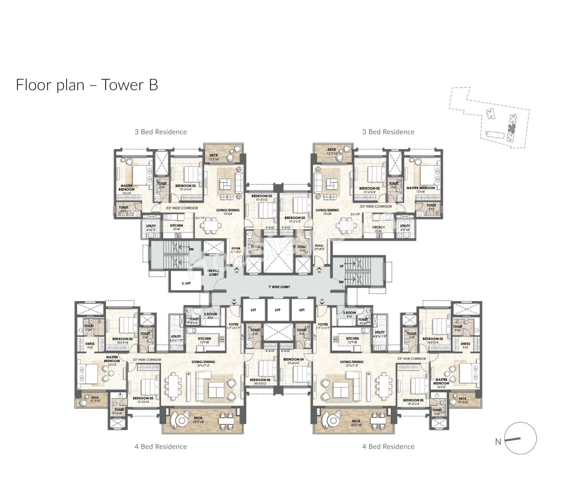 Lodha Azur Floor plan 1