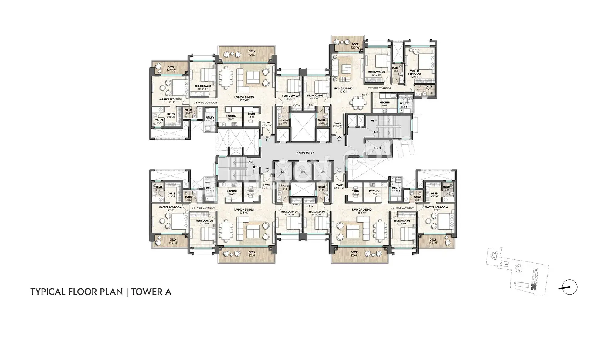 Lodha Azur Floor plan 1