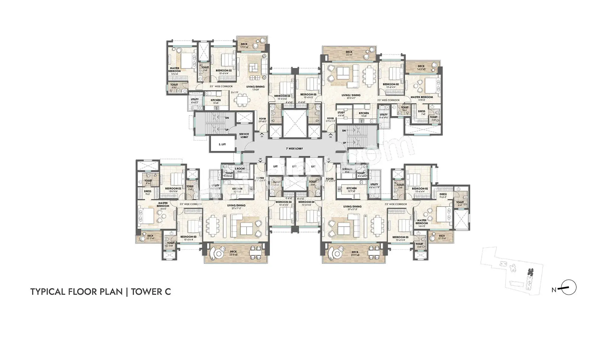 Lodha Azur Floor plan 3