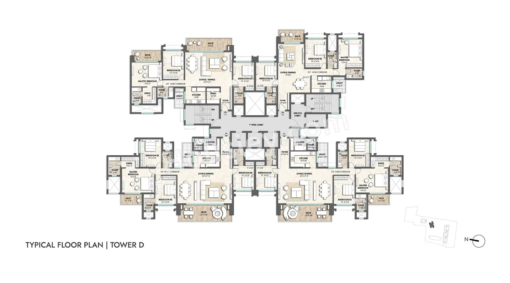 Lodha Azur Floor plan 4