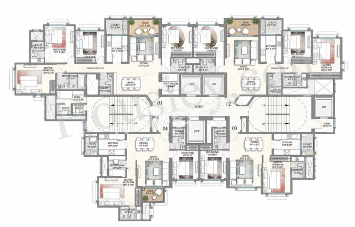 Lodha Bellagio Floor plan 2