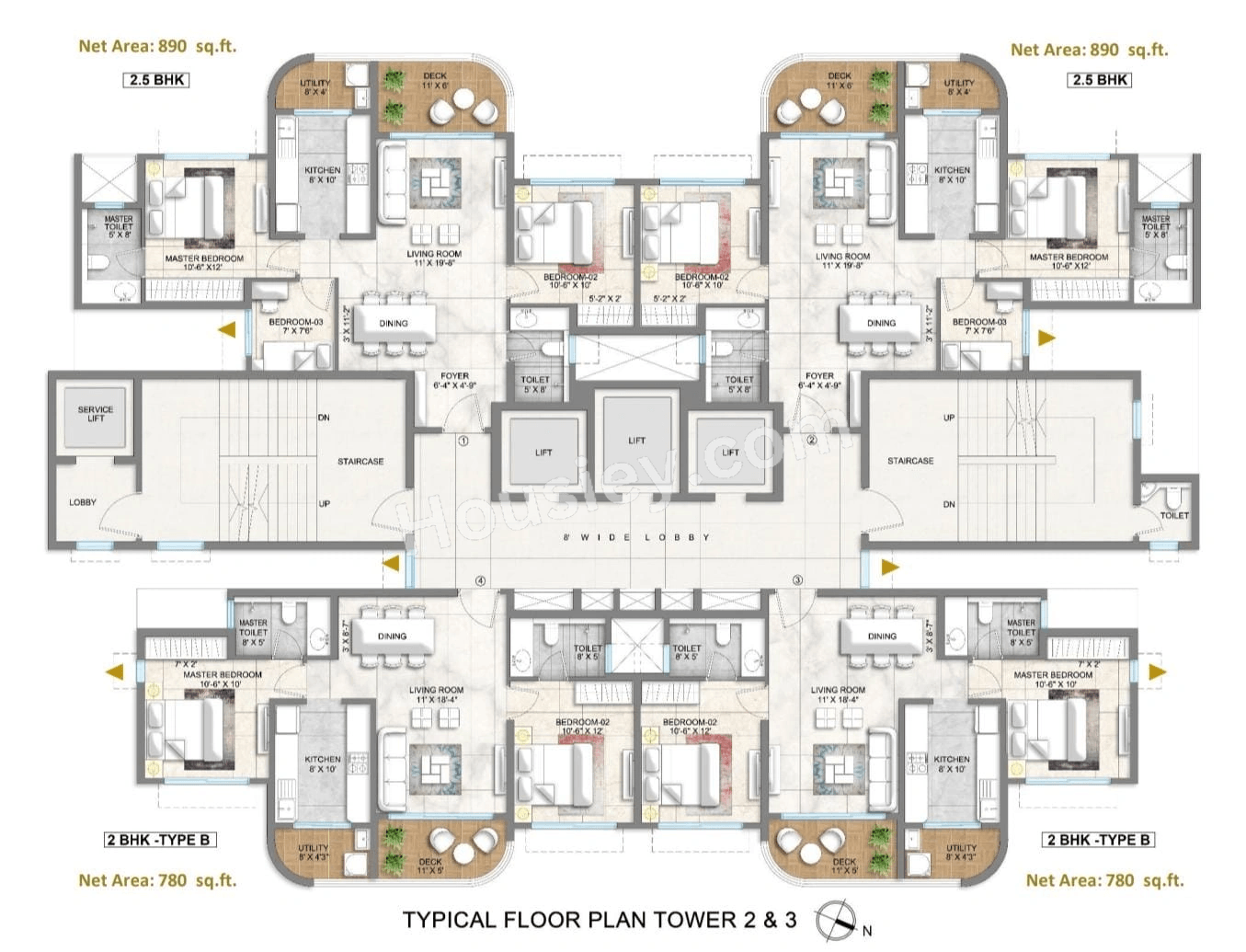 Lodha Corinthia Floor plan 4