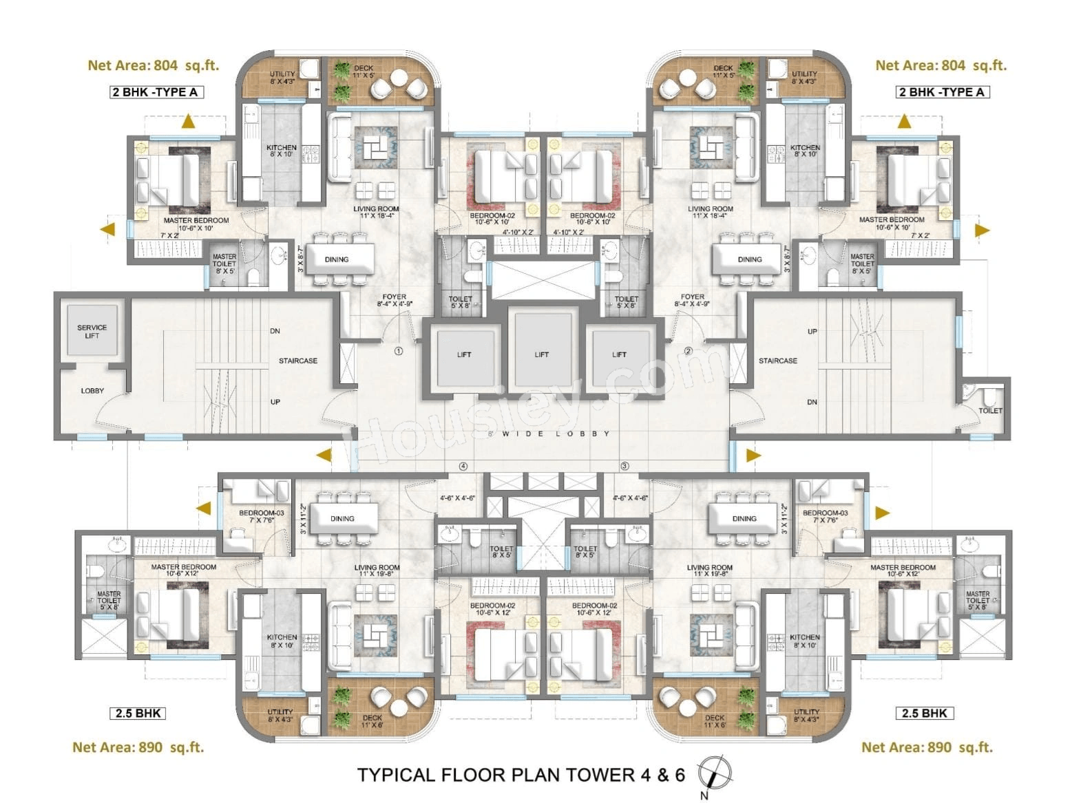 Lodha Corinthia Floor plan 5
