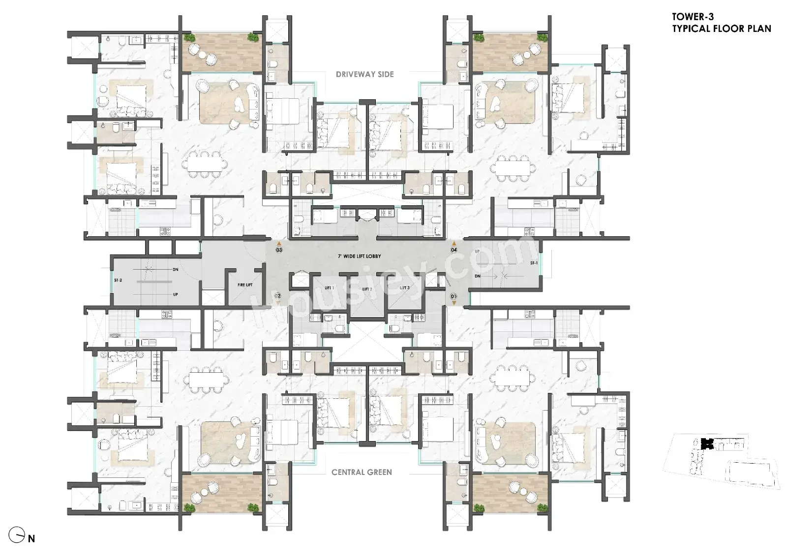 Lodha Massimo Floor plan 2