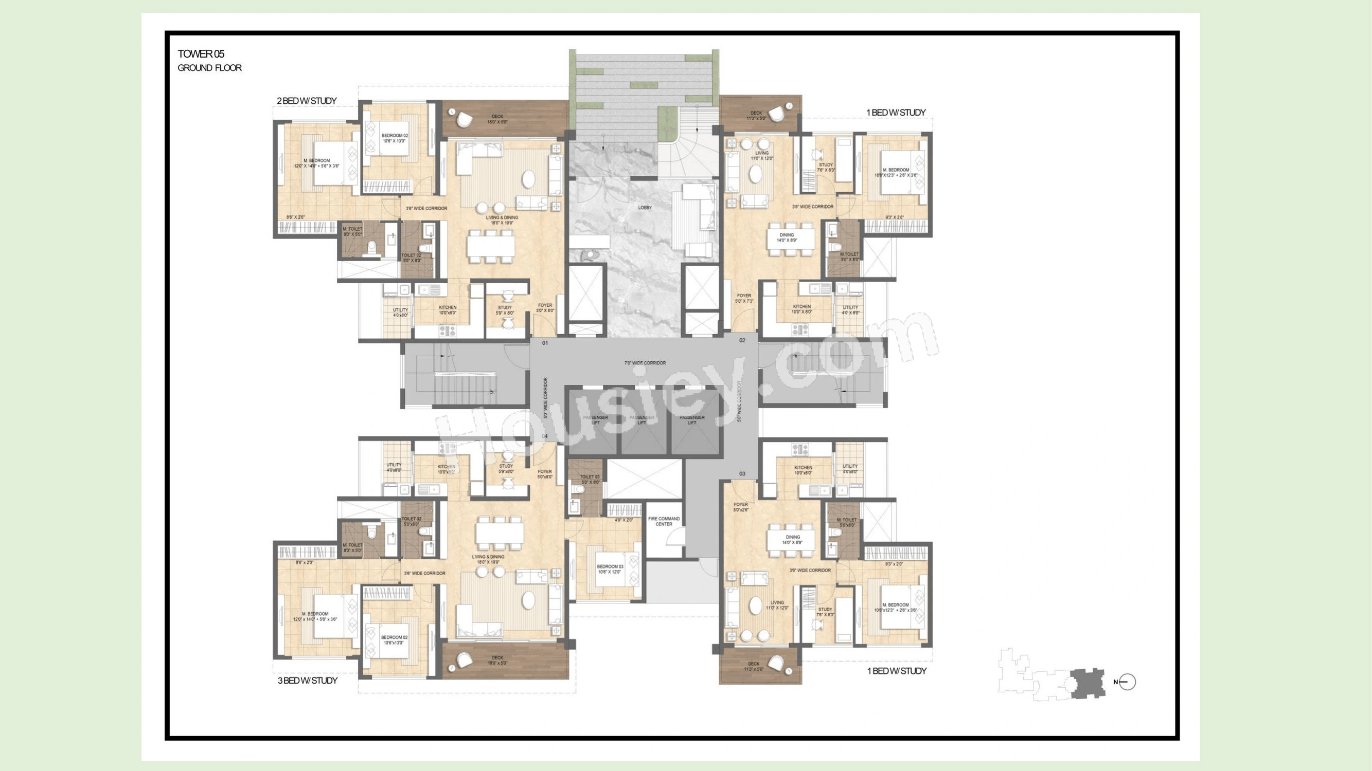 Lodha Mirabelle Floor plan 1